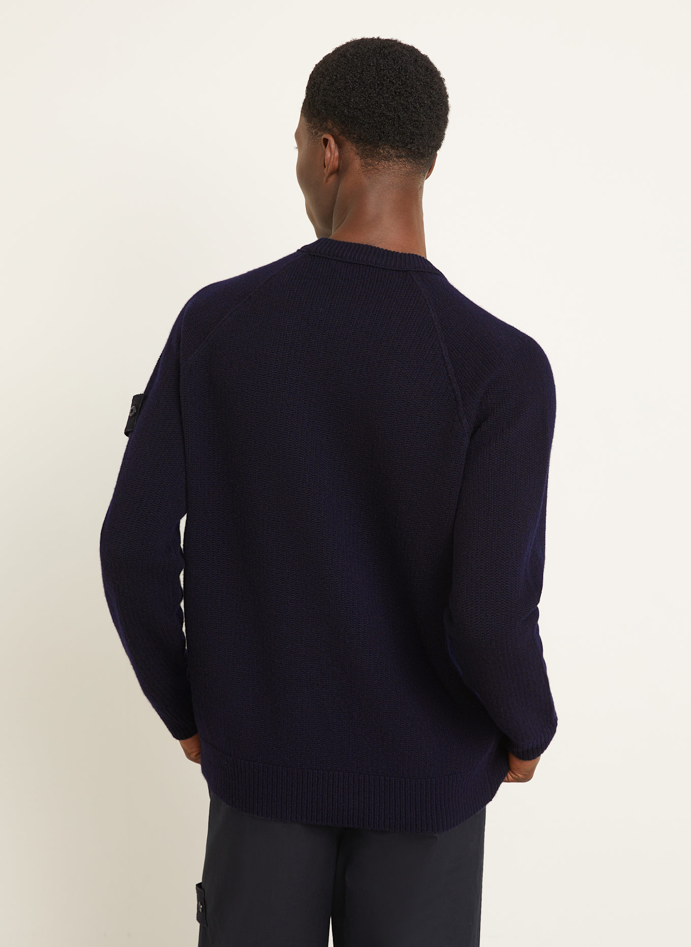 STONE ISLAND Cashmere-Pullover GHOST: DUNKELBLAU