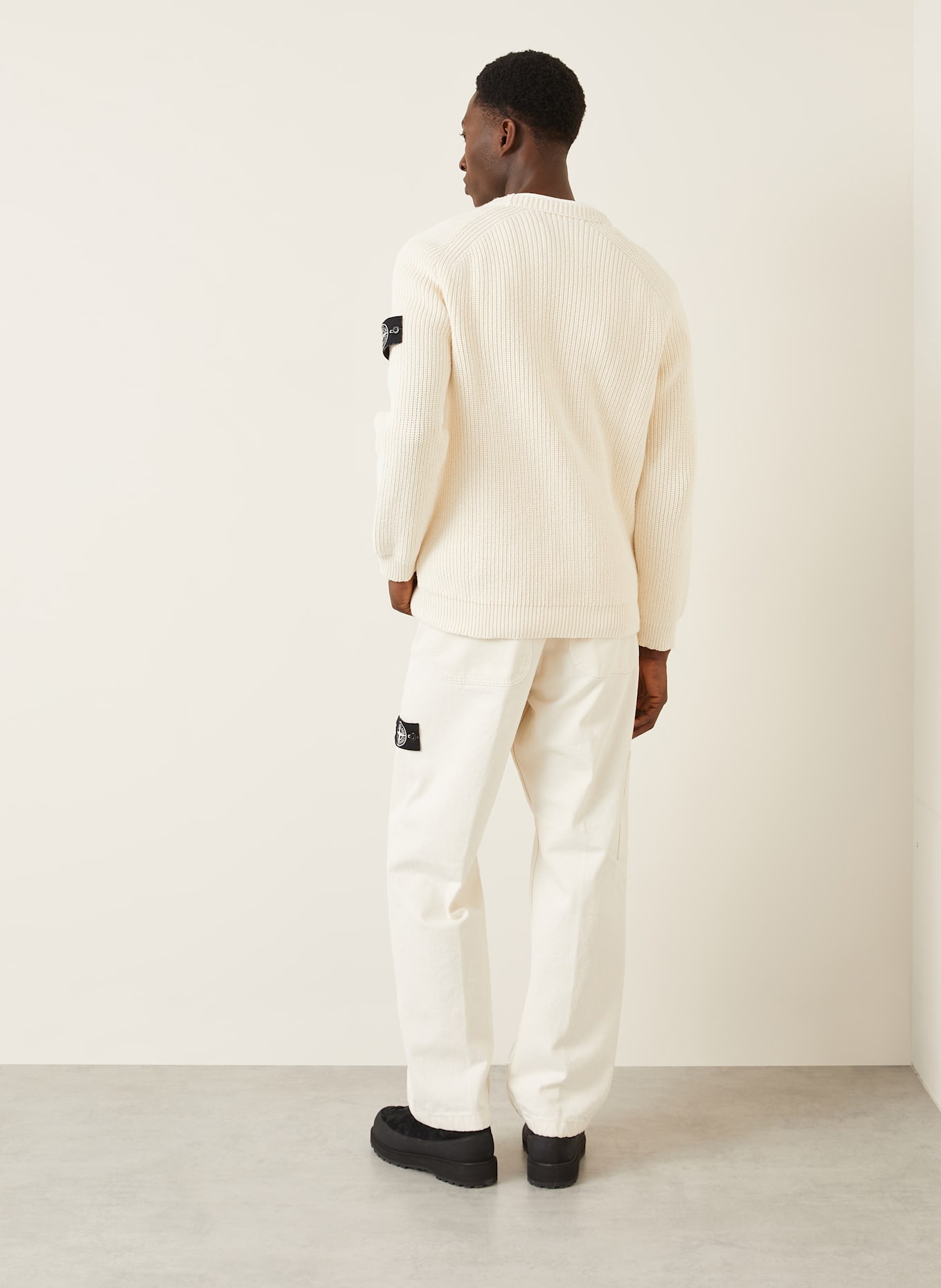 STONE ISLAND Pullover: CREME