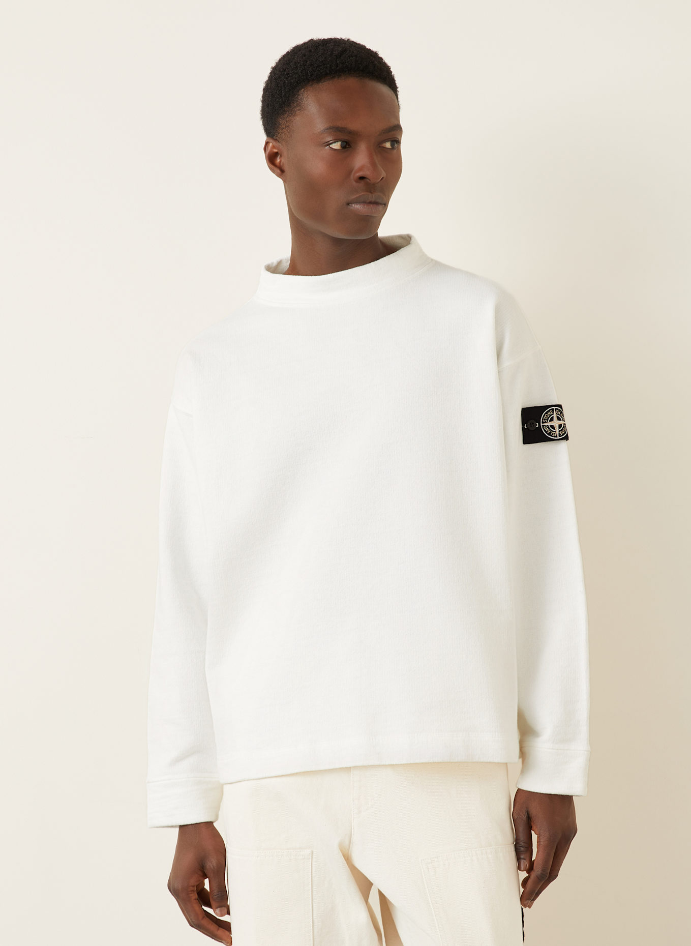 STONE ISLAND Sweatshirt: WEISS