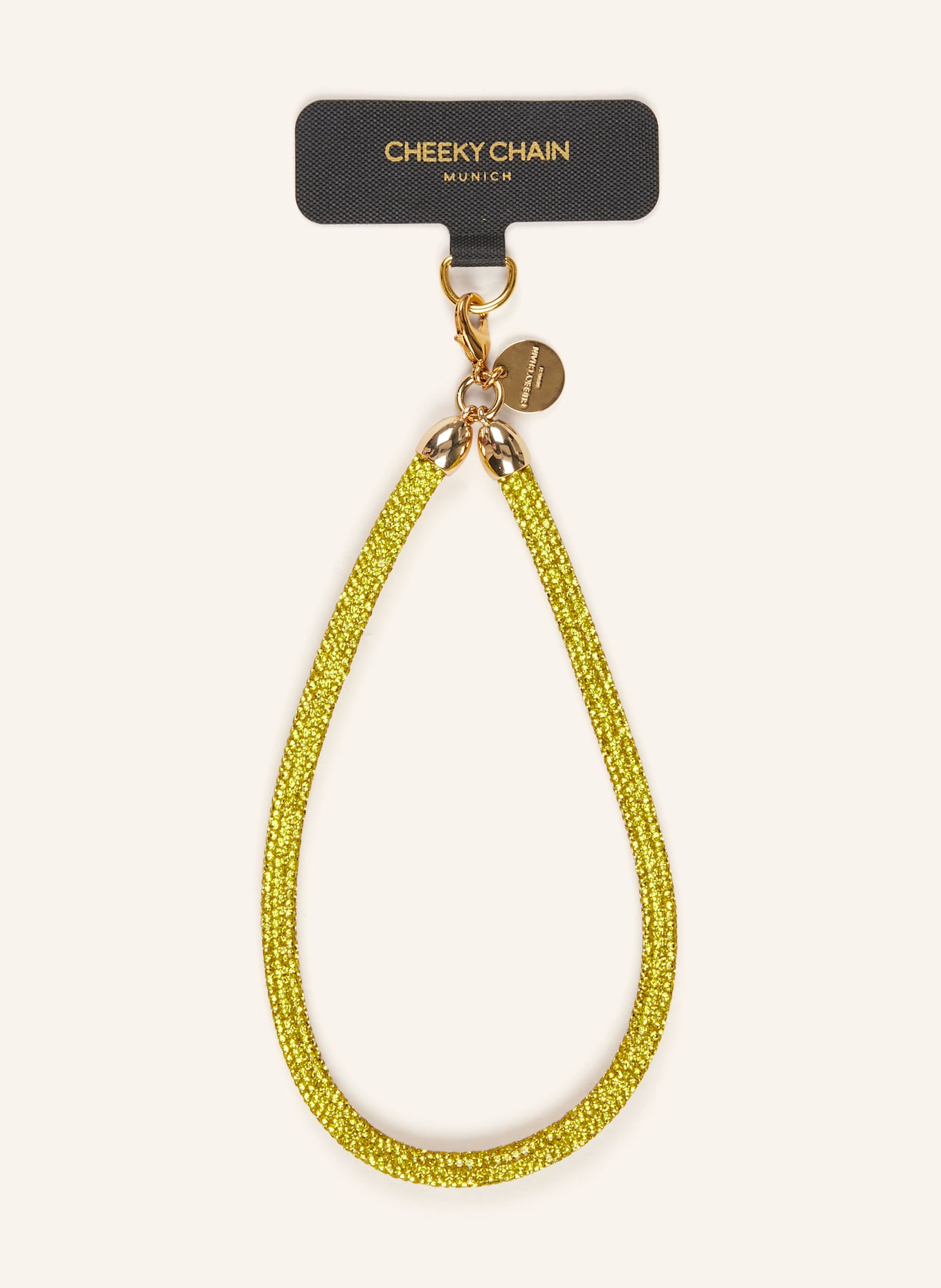 CHEEKY CHAIN MUNICH Smartphone-Anhänger ESTELLE: GELB