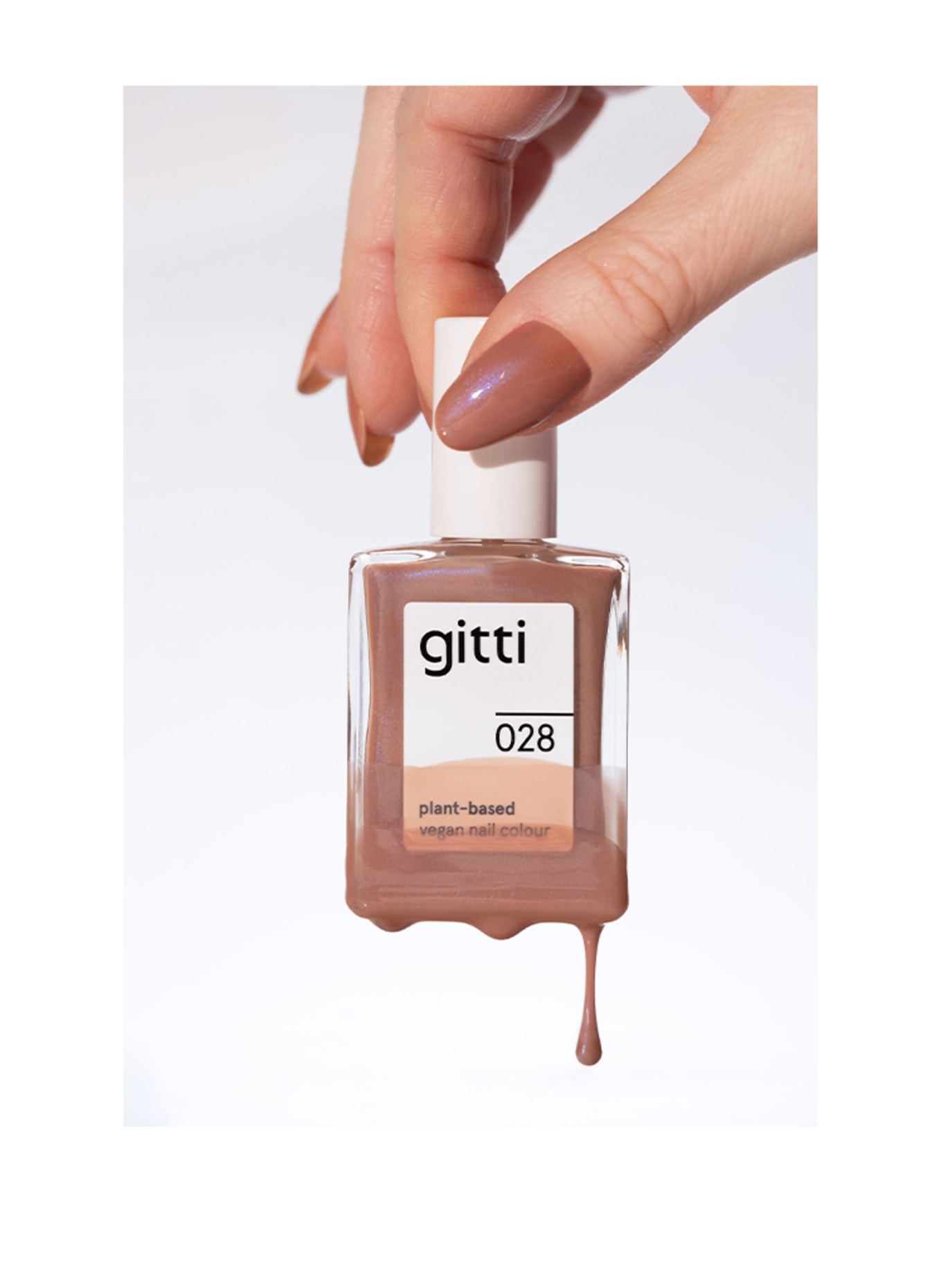 gitti PLANT-BASED VEGAN NAIL COLOUR: NO. 028 - MOCHA CLOUD