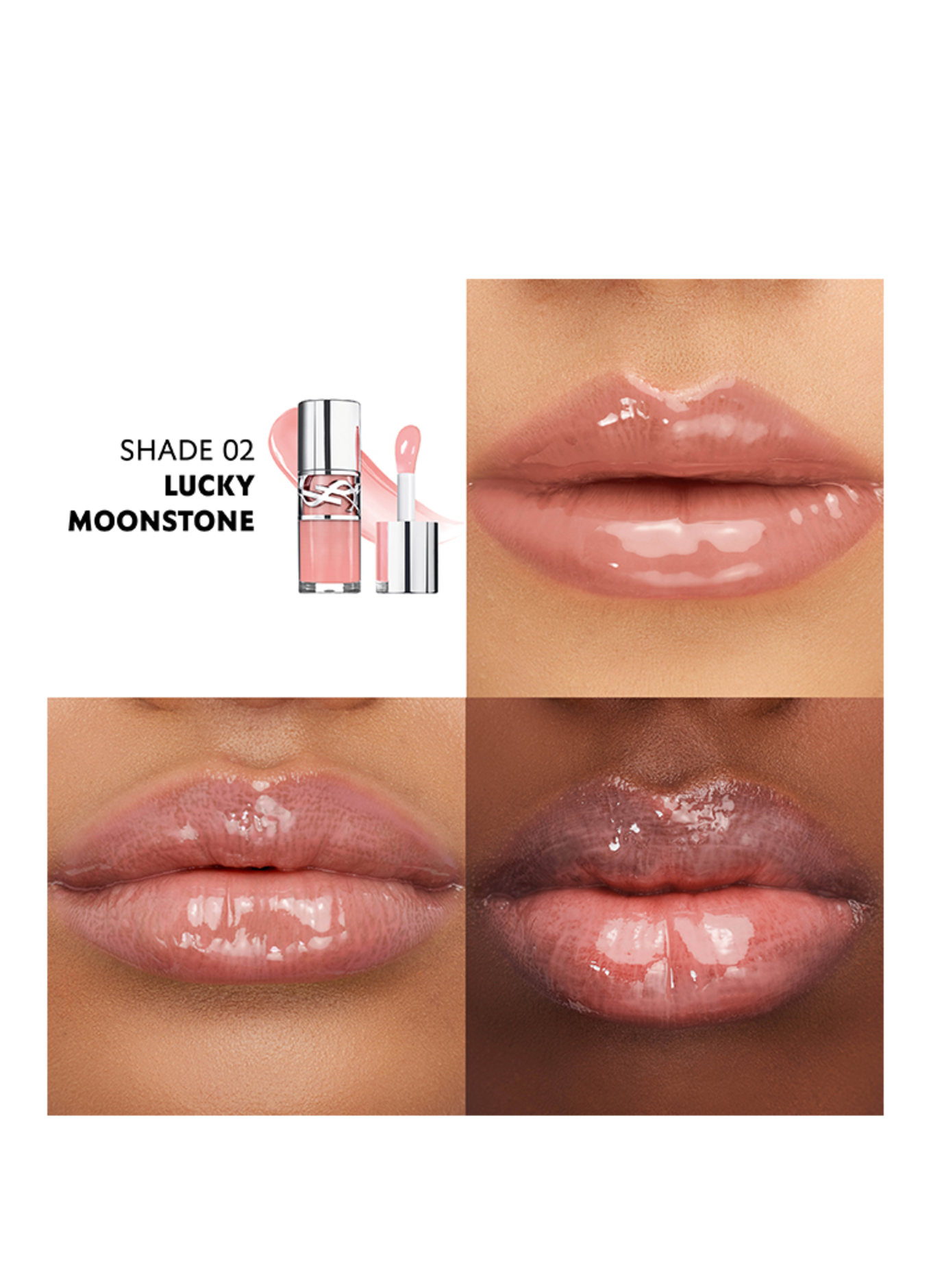 YVES SAINT LAURENT BEAUTÉ LOVESHINE PLUMPING GLOSS, Farbe: 2 LUCKY MOONSTONE (Bild 3)