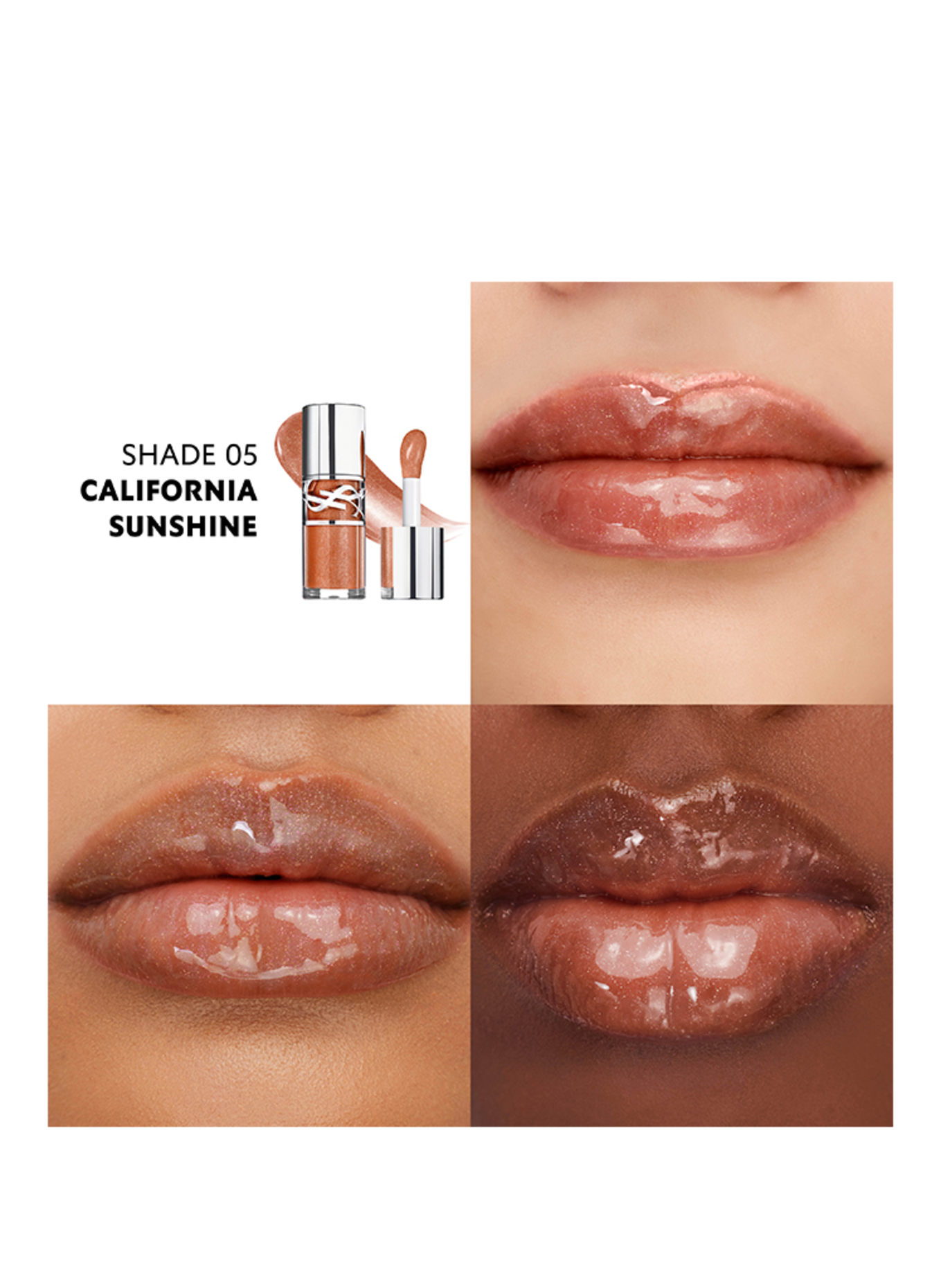 YVES SAINT LAURENT BEAUTÉ LOVESHINE PLUMPING GLOSS, Farbe: 5 CALIFORNIA SUNSHINE (Bild 3)