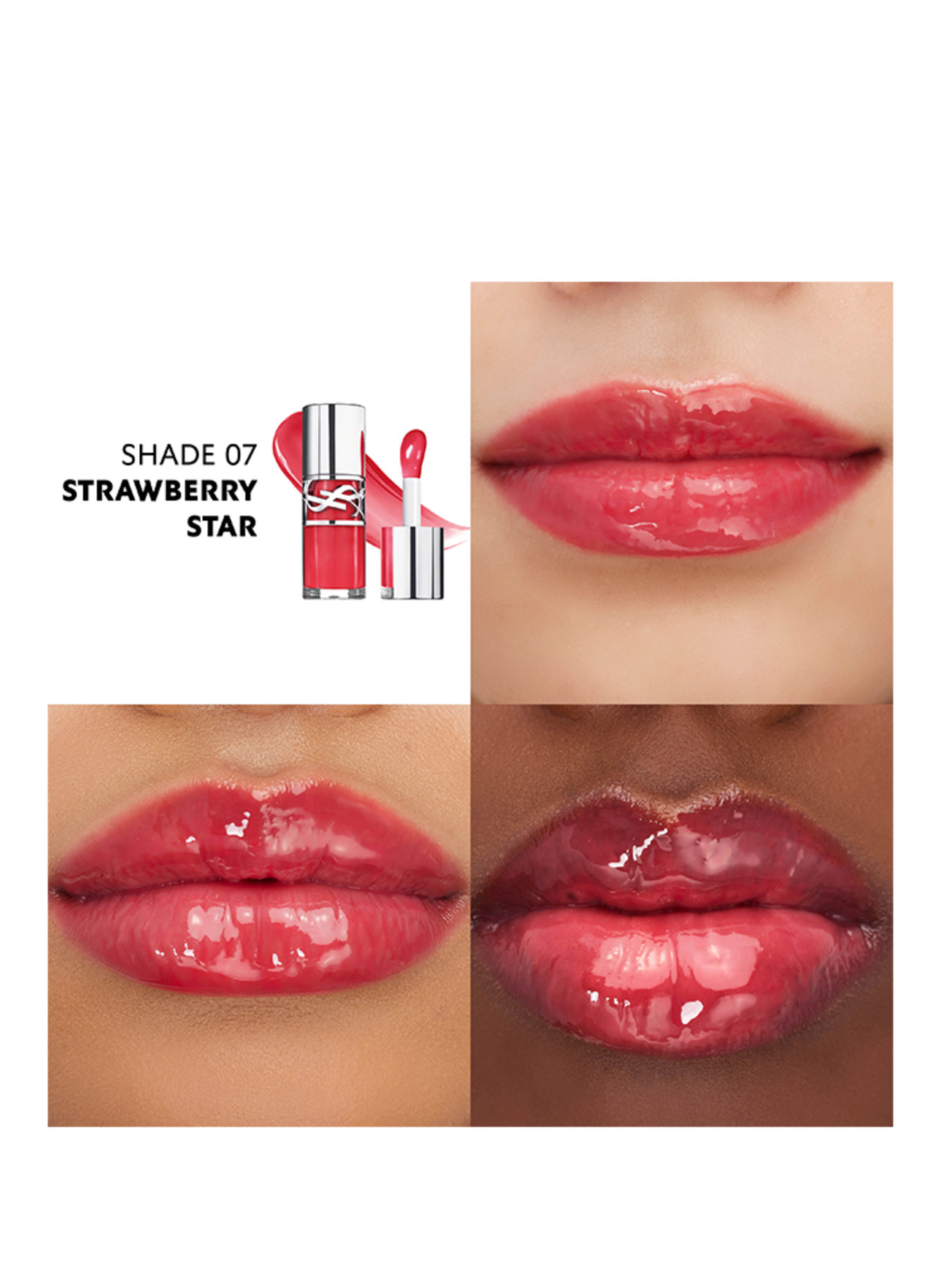 YVES SAINT LAURENT BEAUTÉ LOVESHINE PLUMPING GLOSS, Farbe: 7 STRAWBERRY STAR (Bild 3)