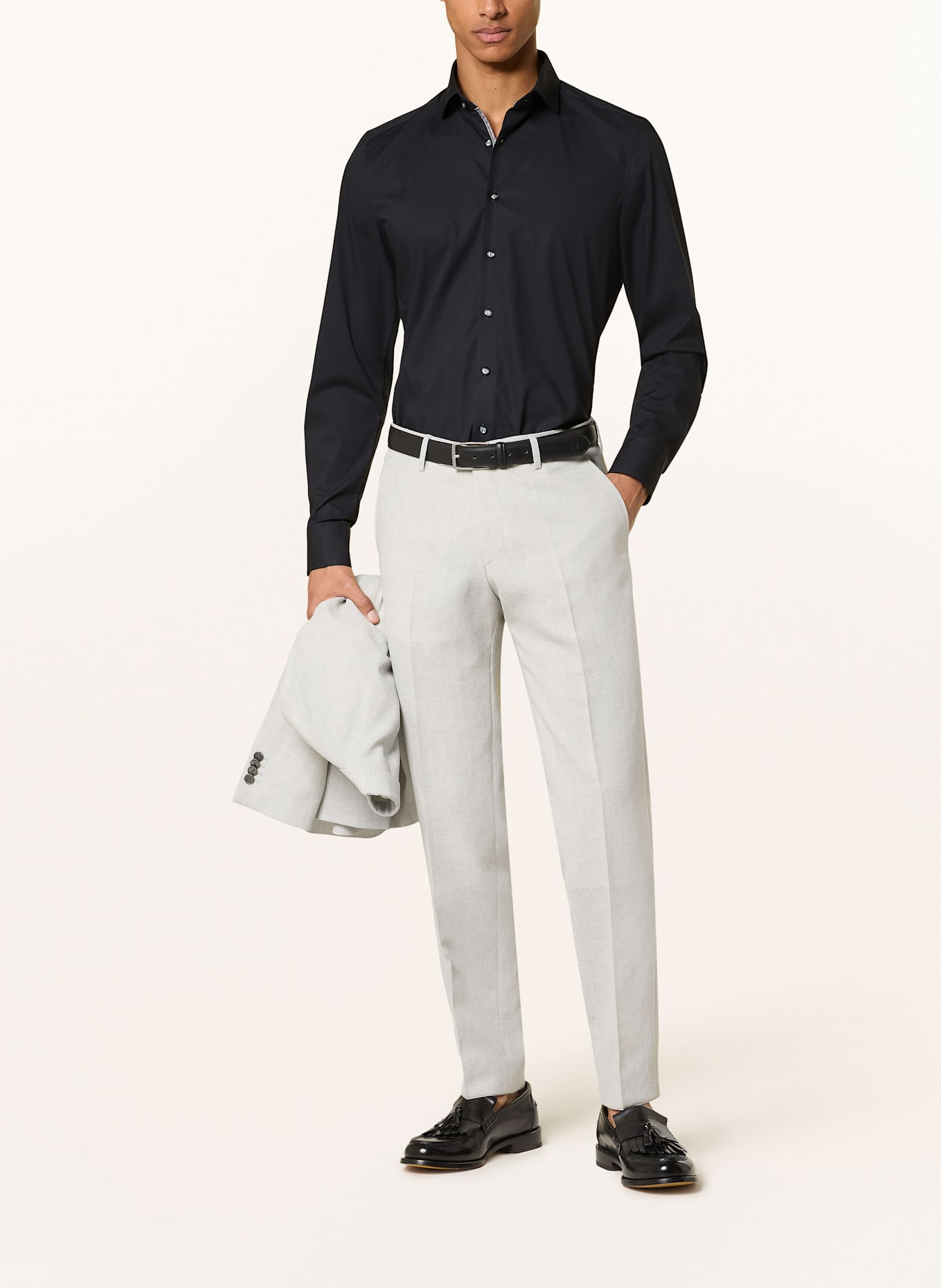 OLYMP Hemd Level Five body fit: SCHWARZ