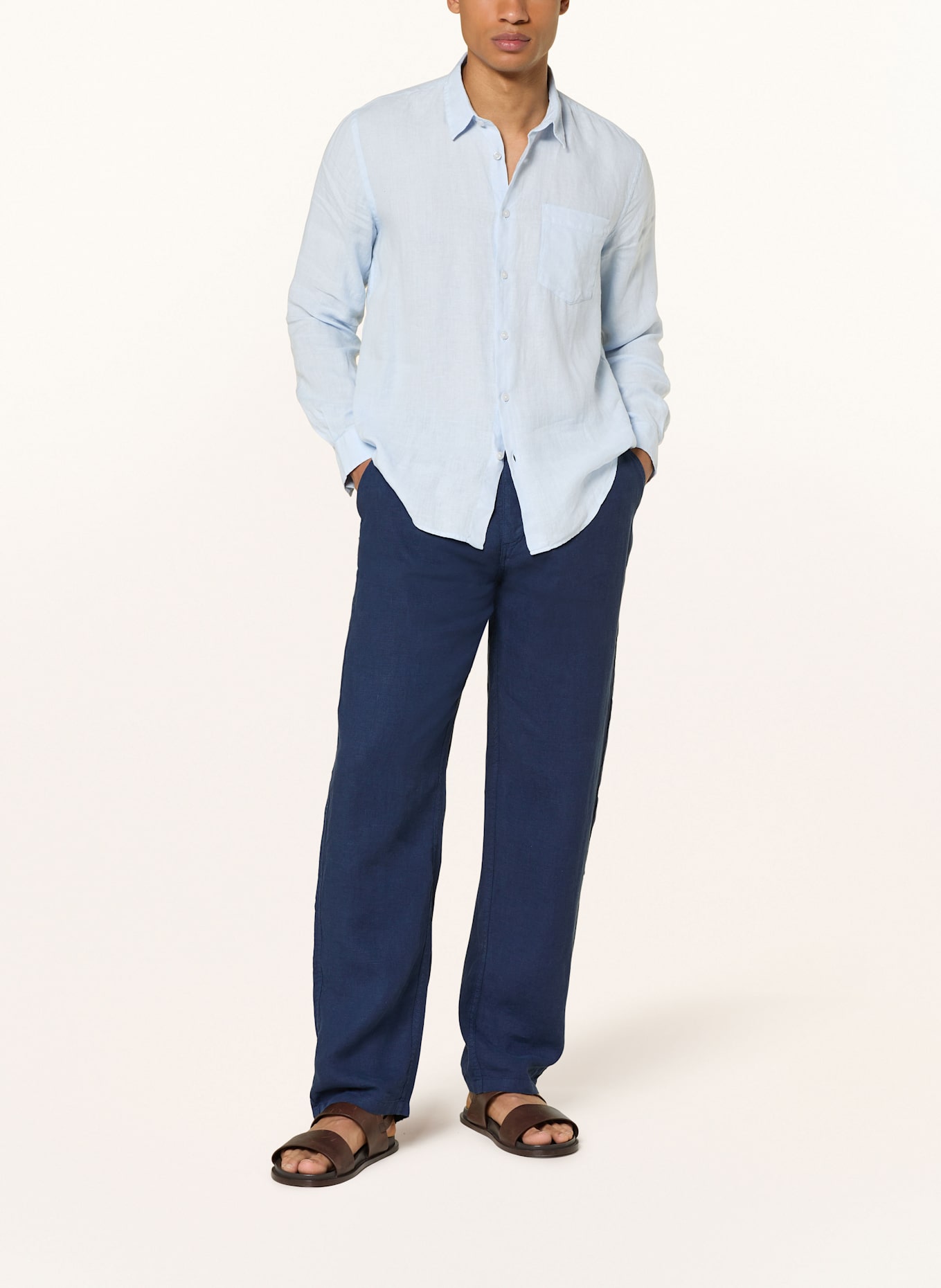 VILEBREQUIN Leinenhemd Regulrar Fit: HELLBLAU