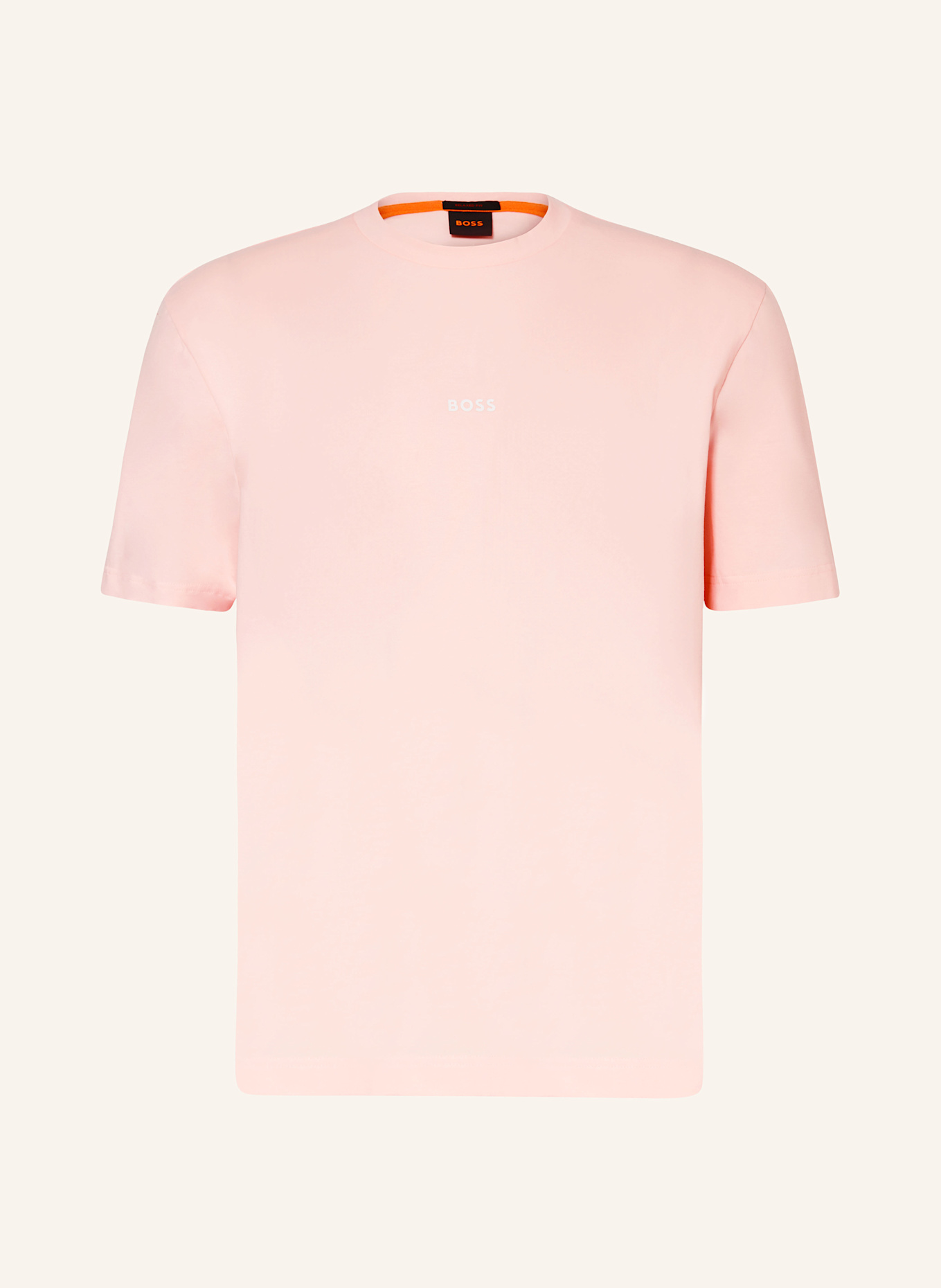 BOSS Tričko TCHUP: SVĚTLE RŮŽOVÁ