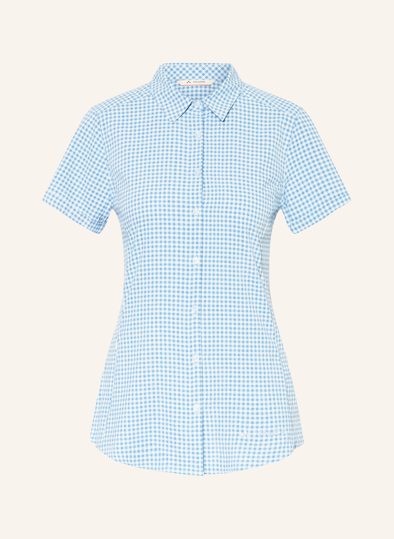 VAUDE Outdoor blouse SEILAND III: BLUE / WHITE