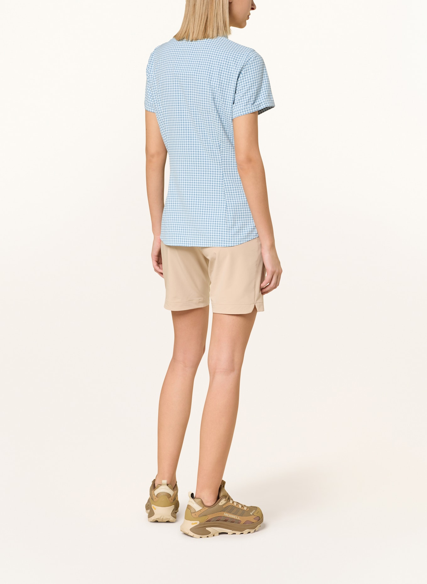 VAUDE Outdoor blouse SEILAND III: BLUE / WHITE