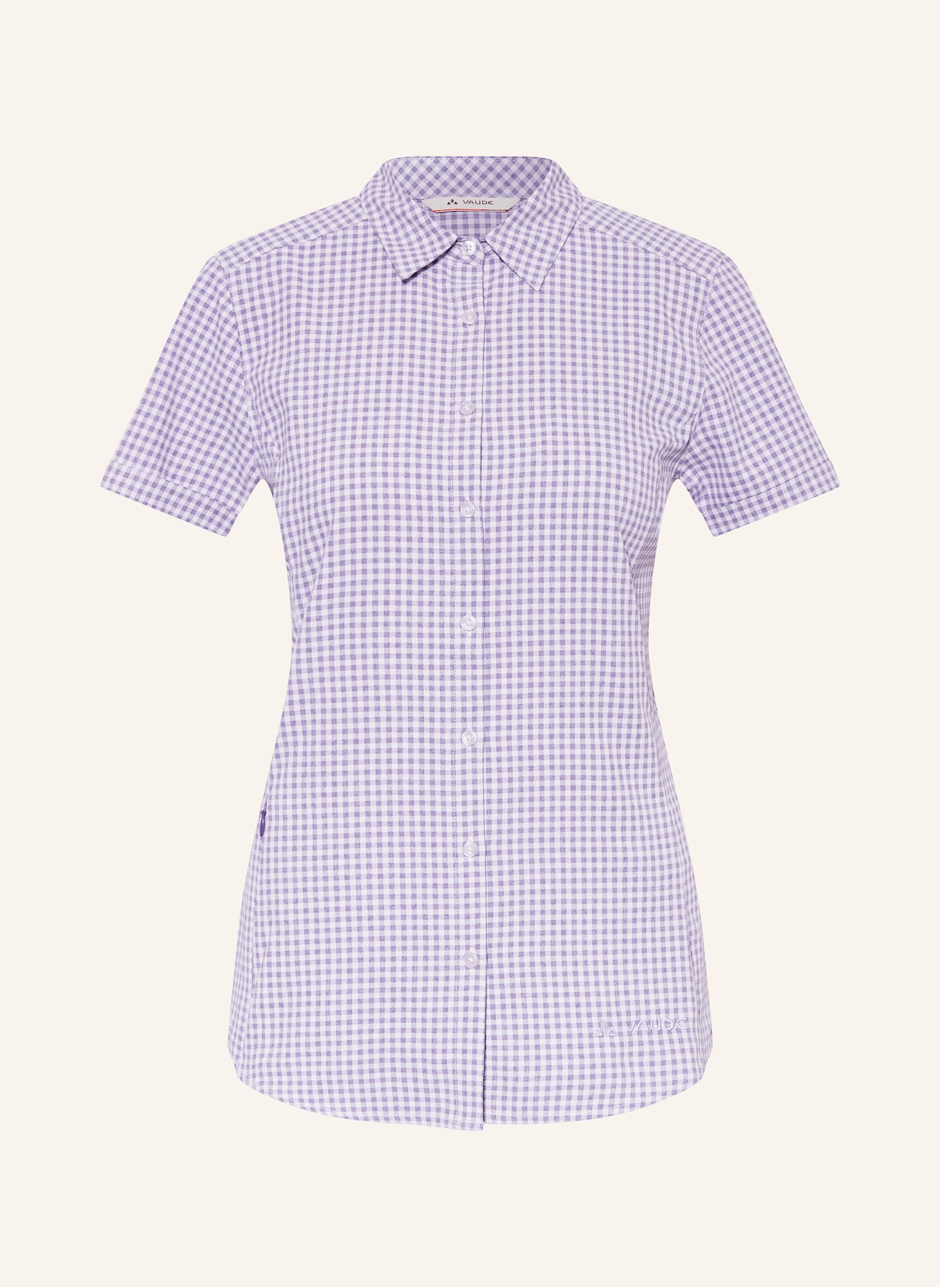 VAUDE Outdoor-Bluse SEILAND III: WEISS / LILA