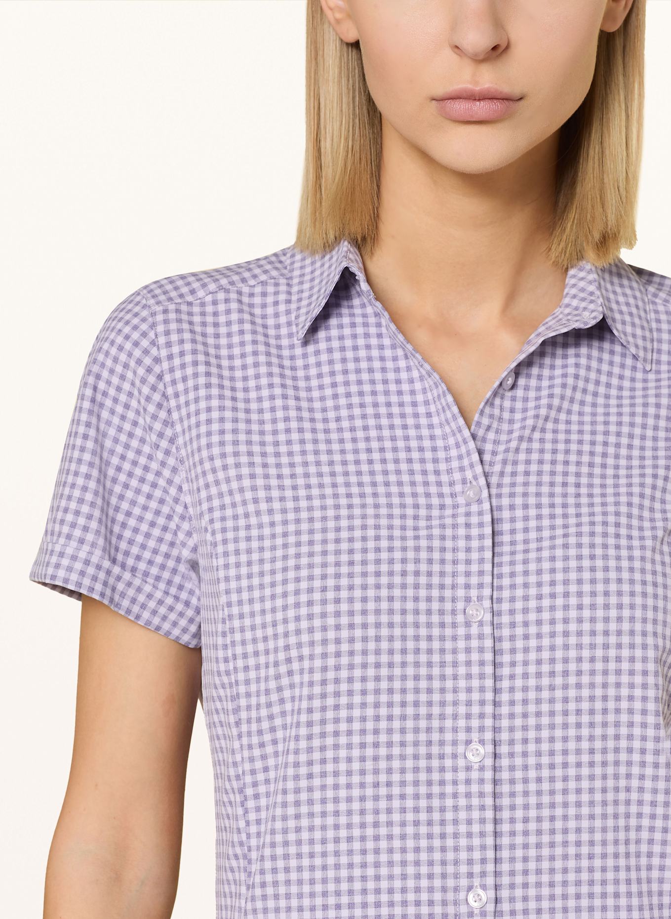 VAUDE Outdoor-Bluse SEILAND III: WEISS / LILA