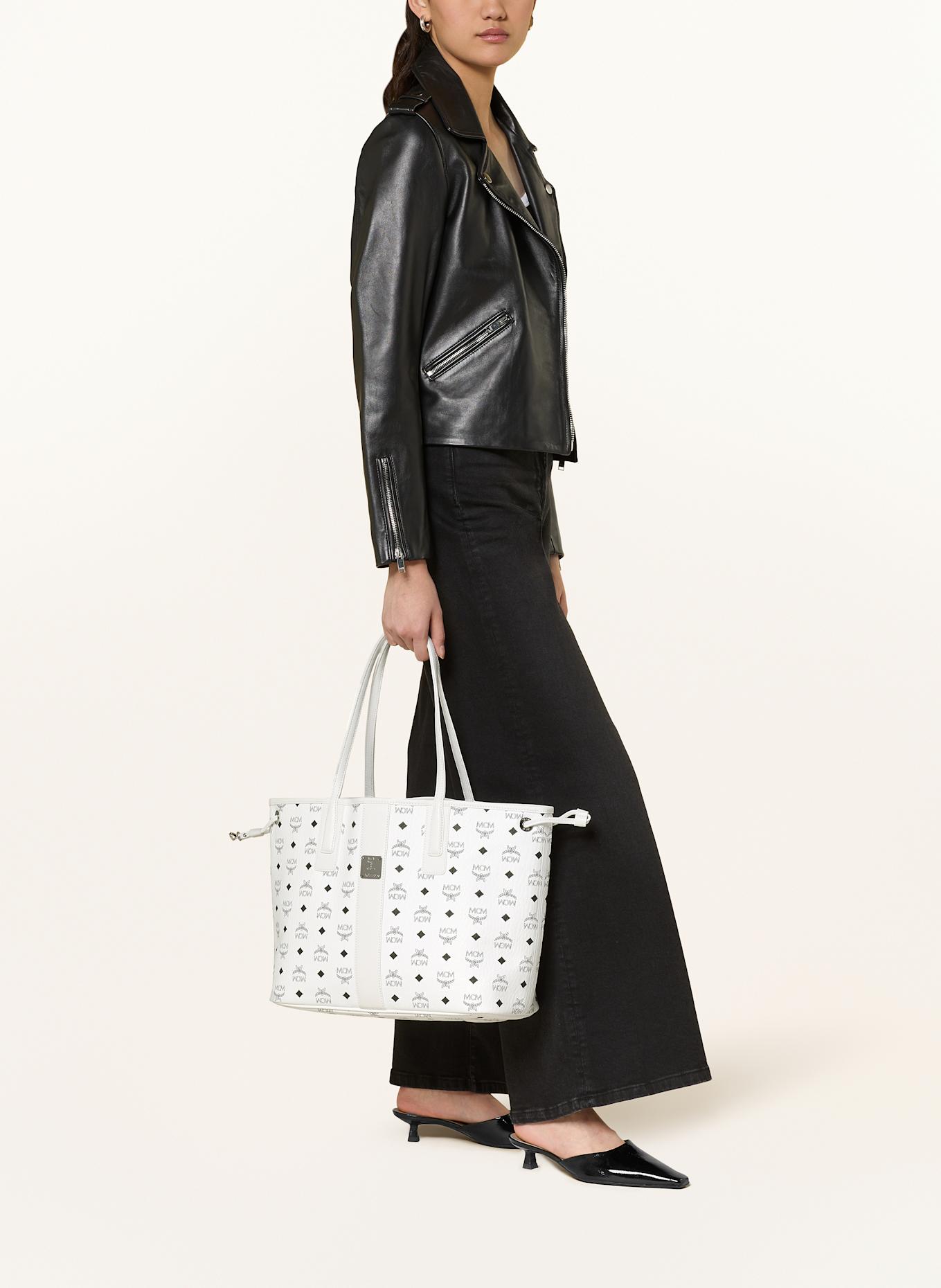 MCM Shopper LIZ MEDIUM reversible with pouch, Color: WHITE (Image 5)