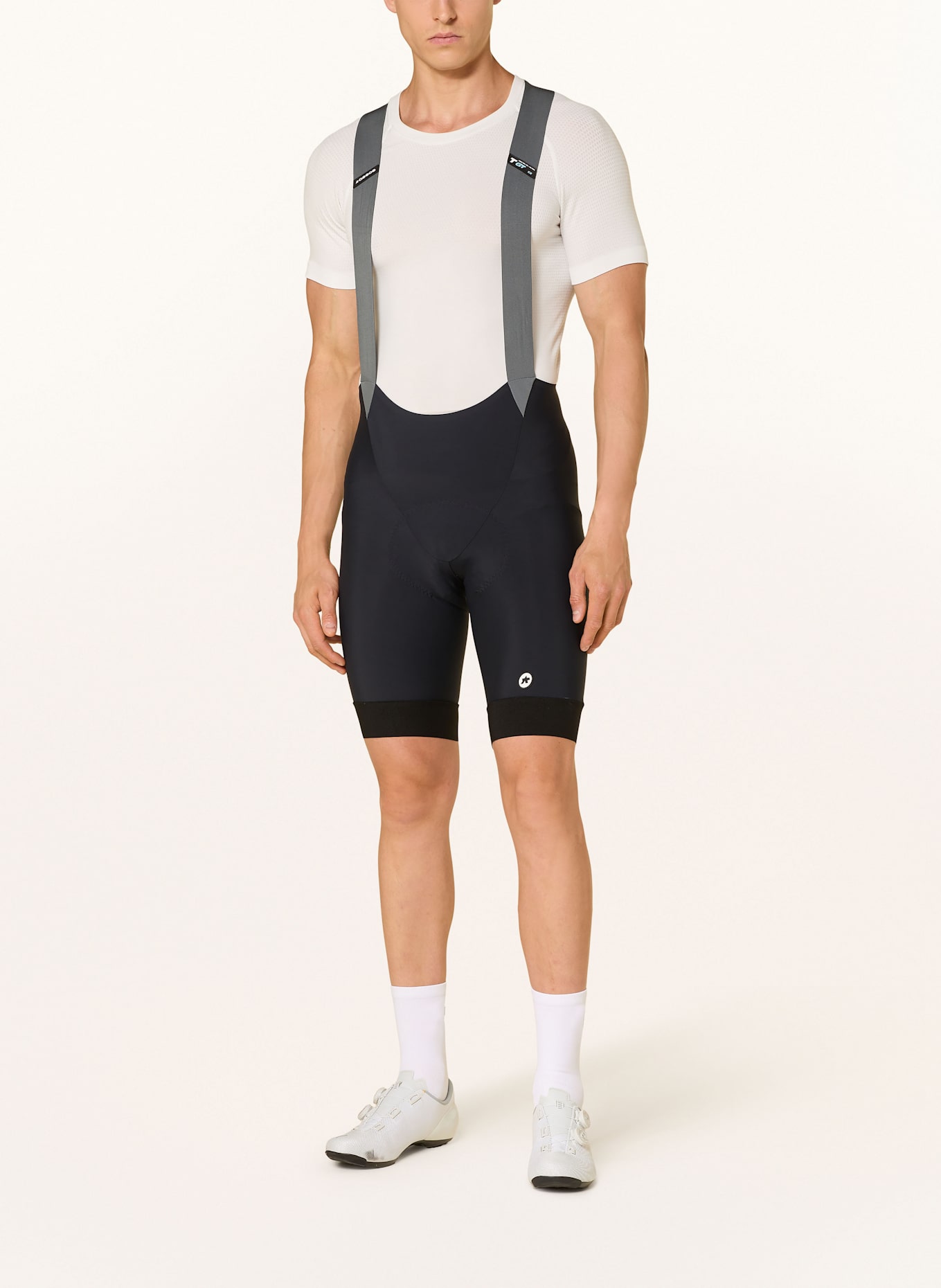 ASSOS Radhose MILLE GT C2 mit Trägern und gepolstertem Einsatz: SCHWARZ