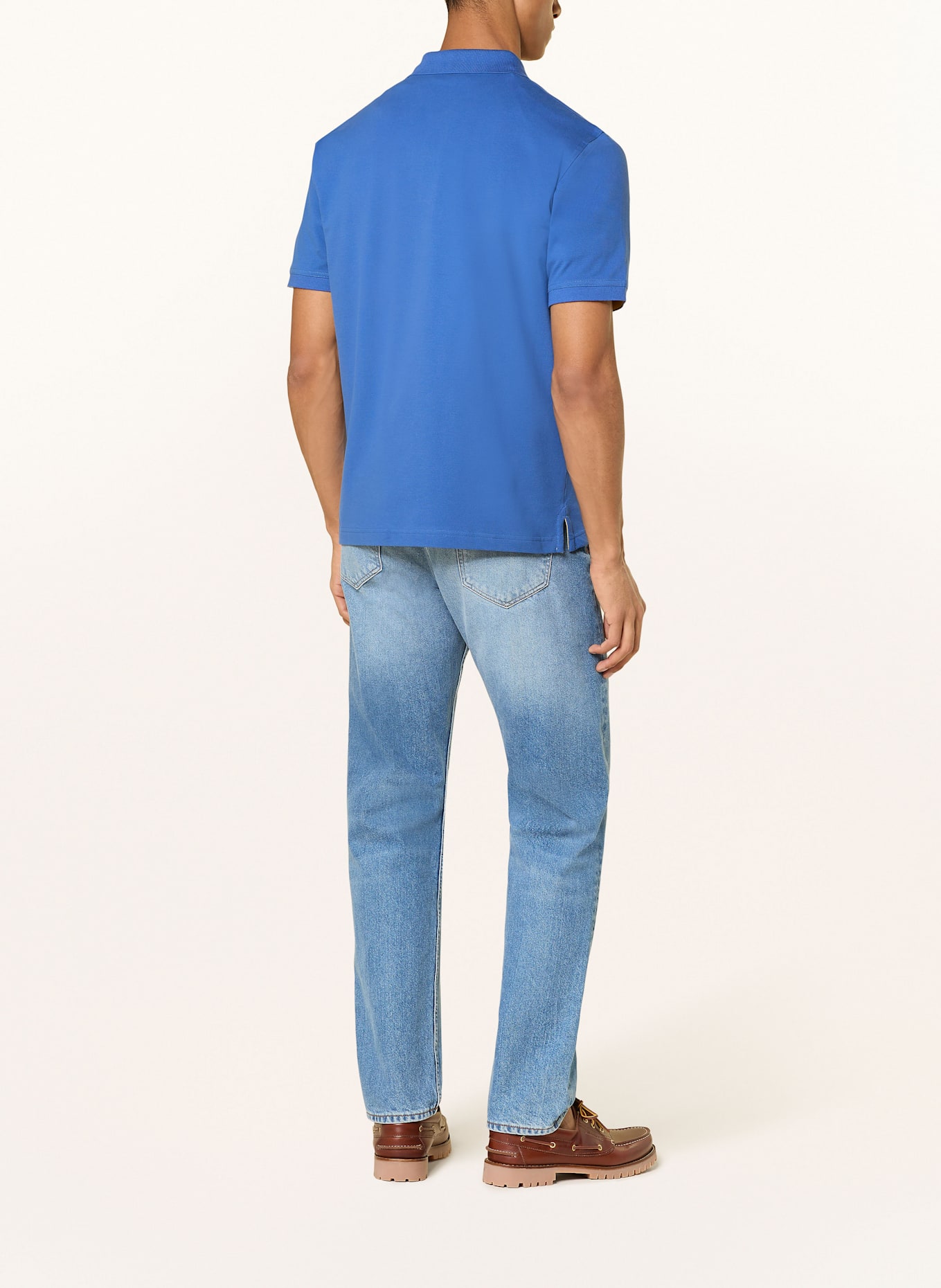 GANT Piqué-Poloshirt: BLAU