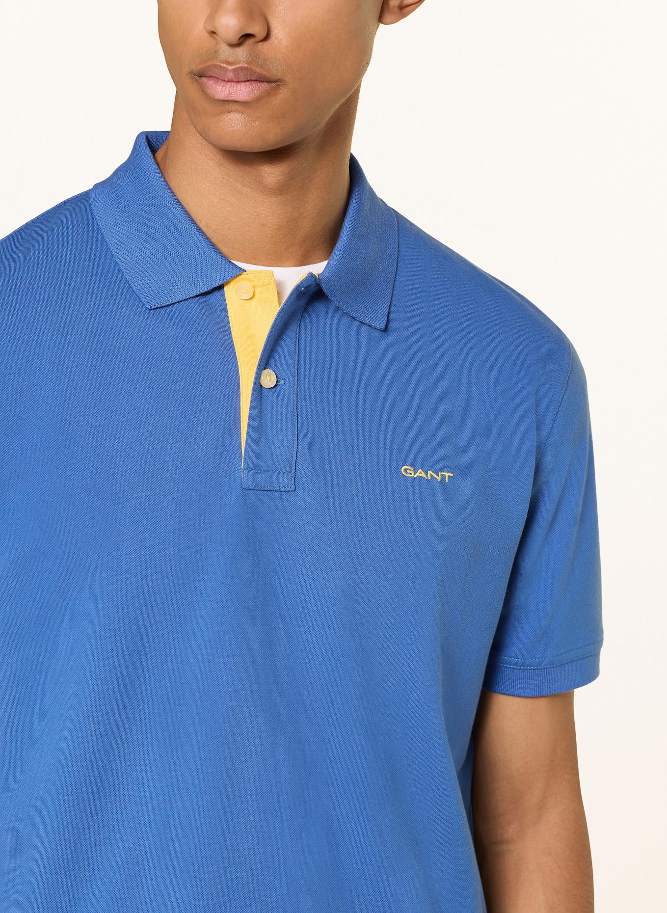 GANT Piqué-Poloshirt: BLAU