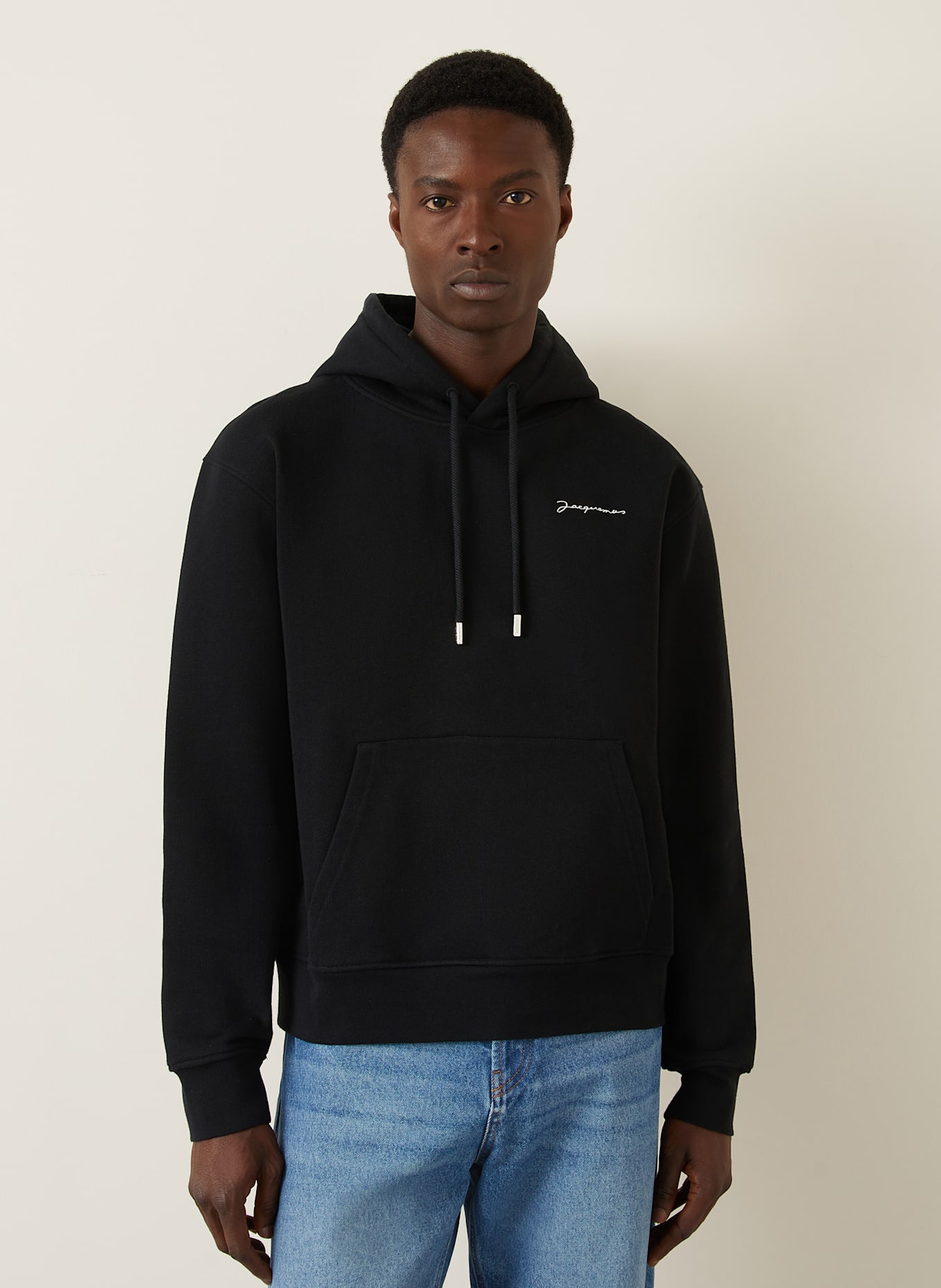 JACQUEMUS Hoodie LE SWEATSHIRT BRODE: SCHWARZ