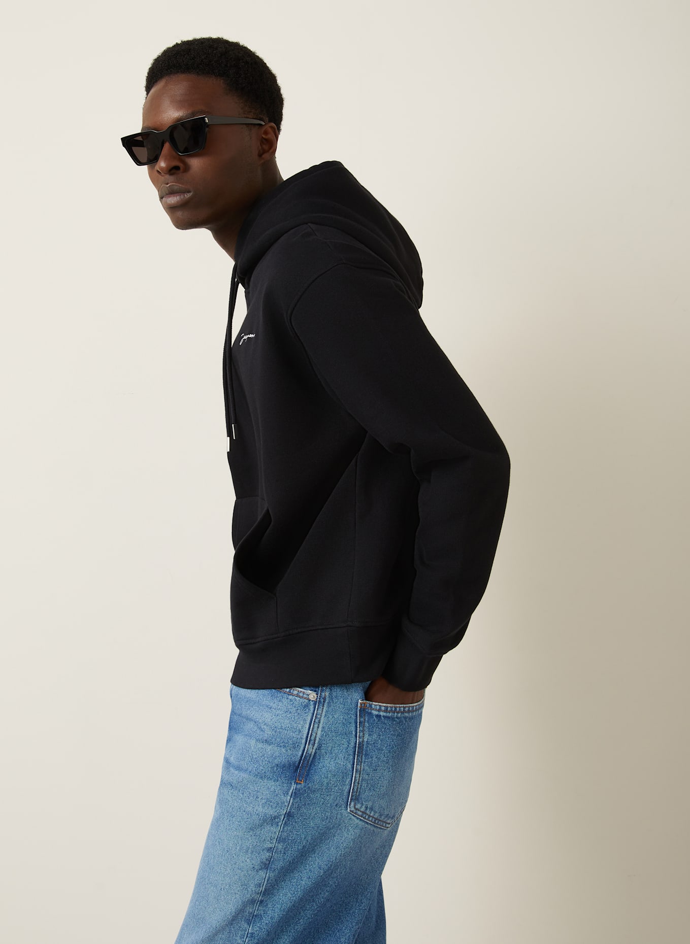 JACQUEMUS Hoodie LE SWEATSHIRT BRODE: SCHWARZ