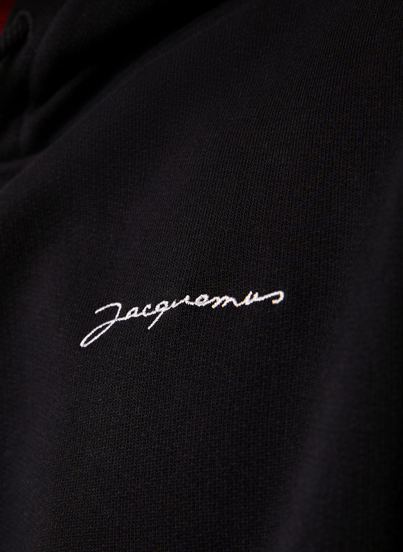 JACQUEMUS Hoodie LE SWEATSHIRT BRODE: SCHWARZ