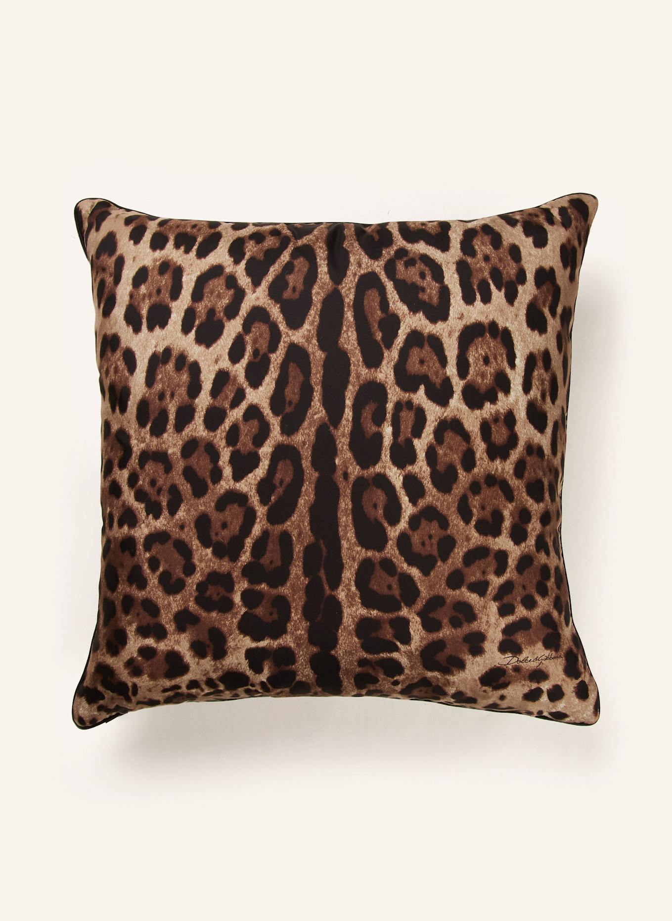 DOLCE & GABBANA CASA Coussins décoratifs en soie: MARRON FONCÉ / MARRON / MARRON CLAIR