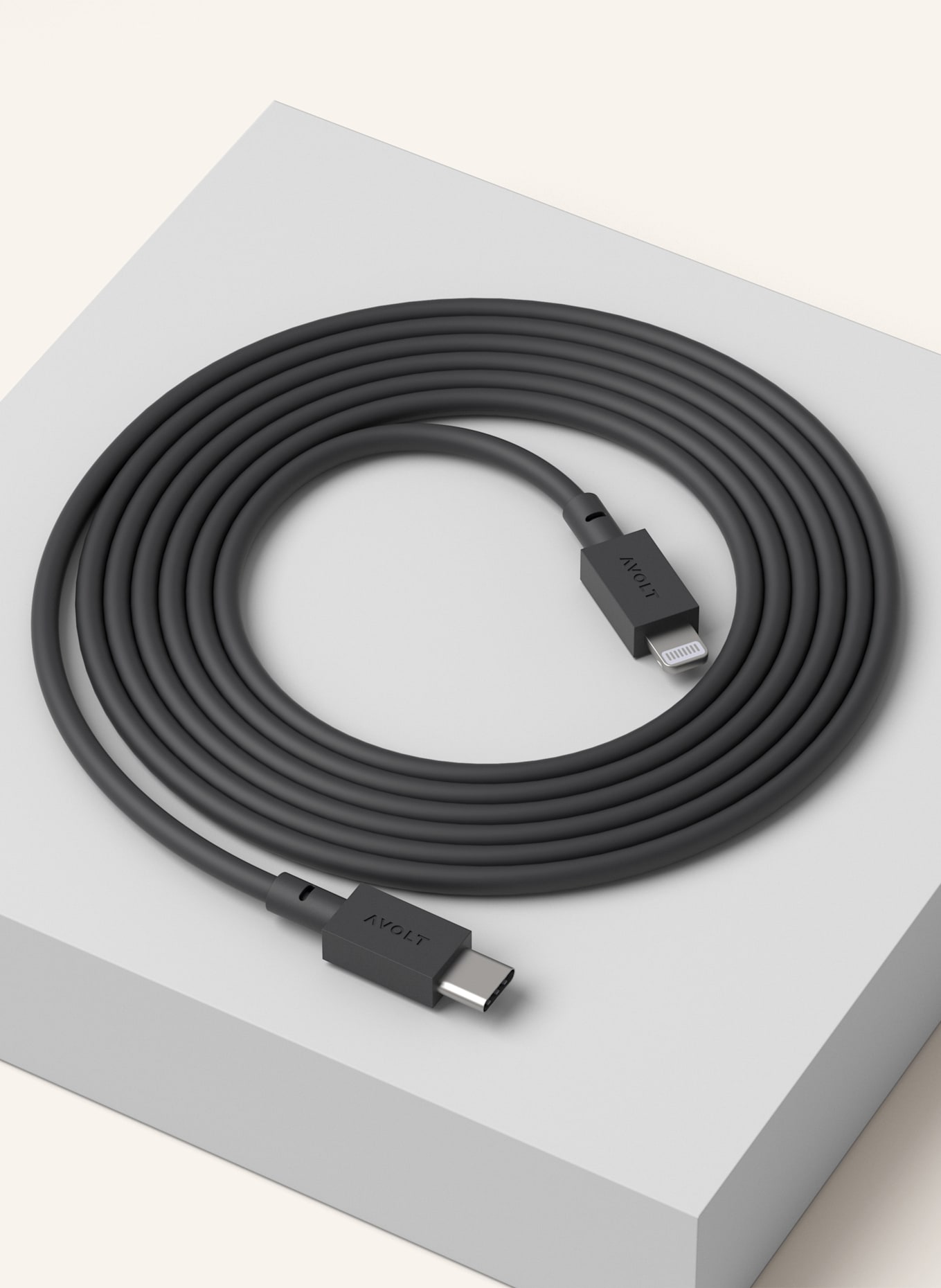 AVOLT Kabel do ładowania USBC – LIGHTNING: CZARNY