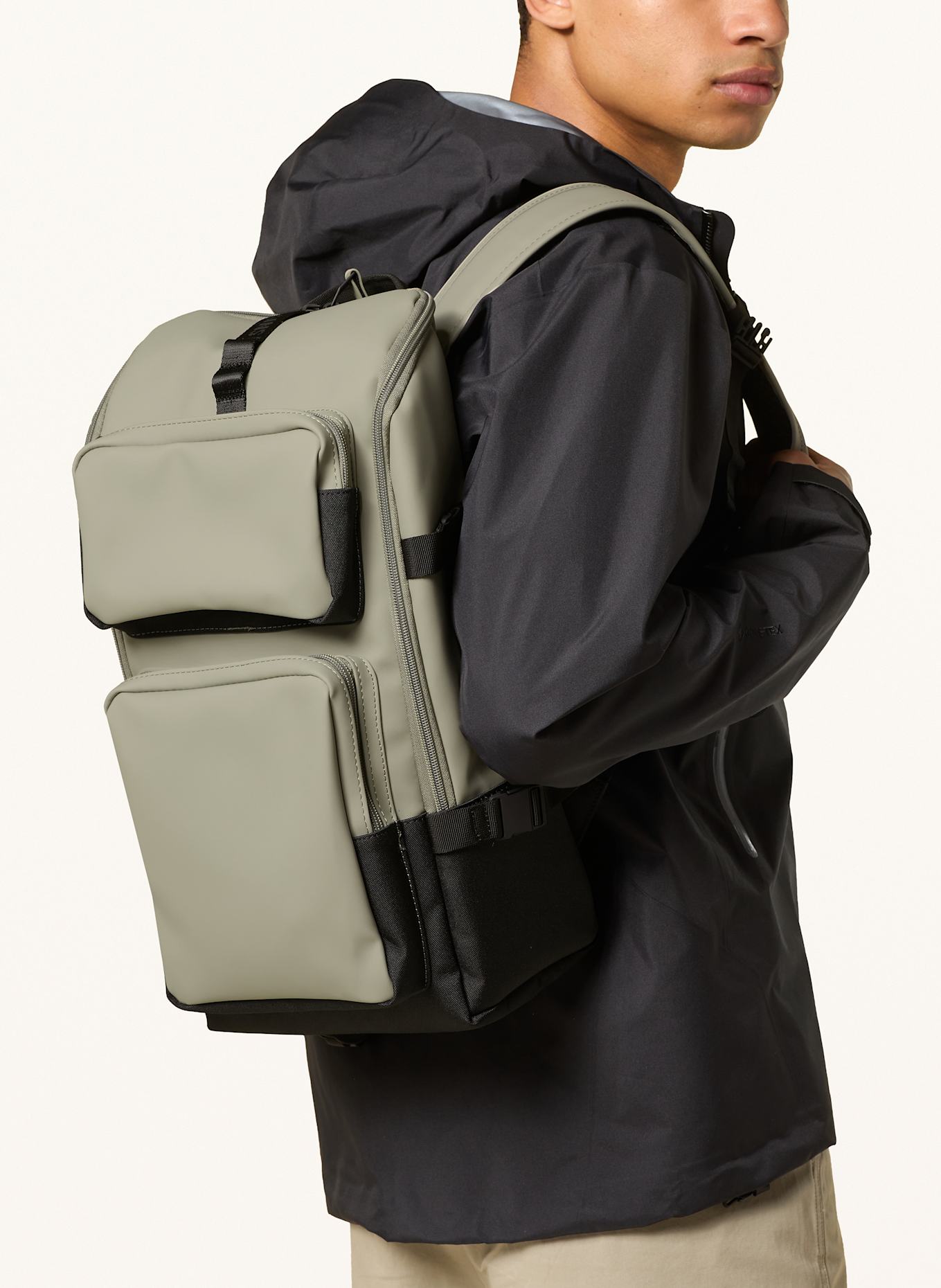 RAINS TRAIL CARGO 14 l backpack with laptop compartment: LIGHT GREEN