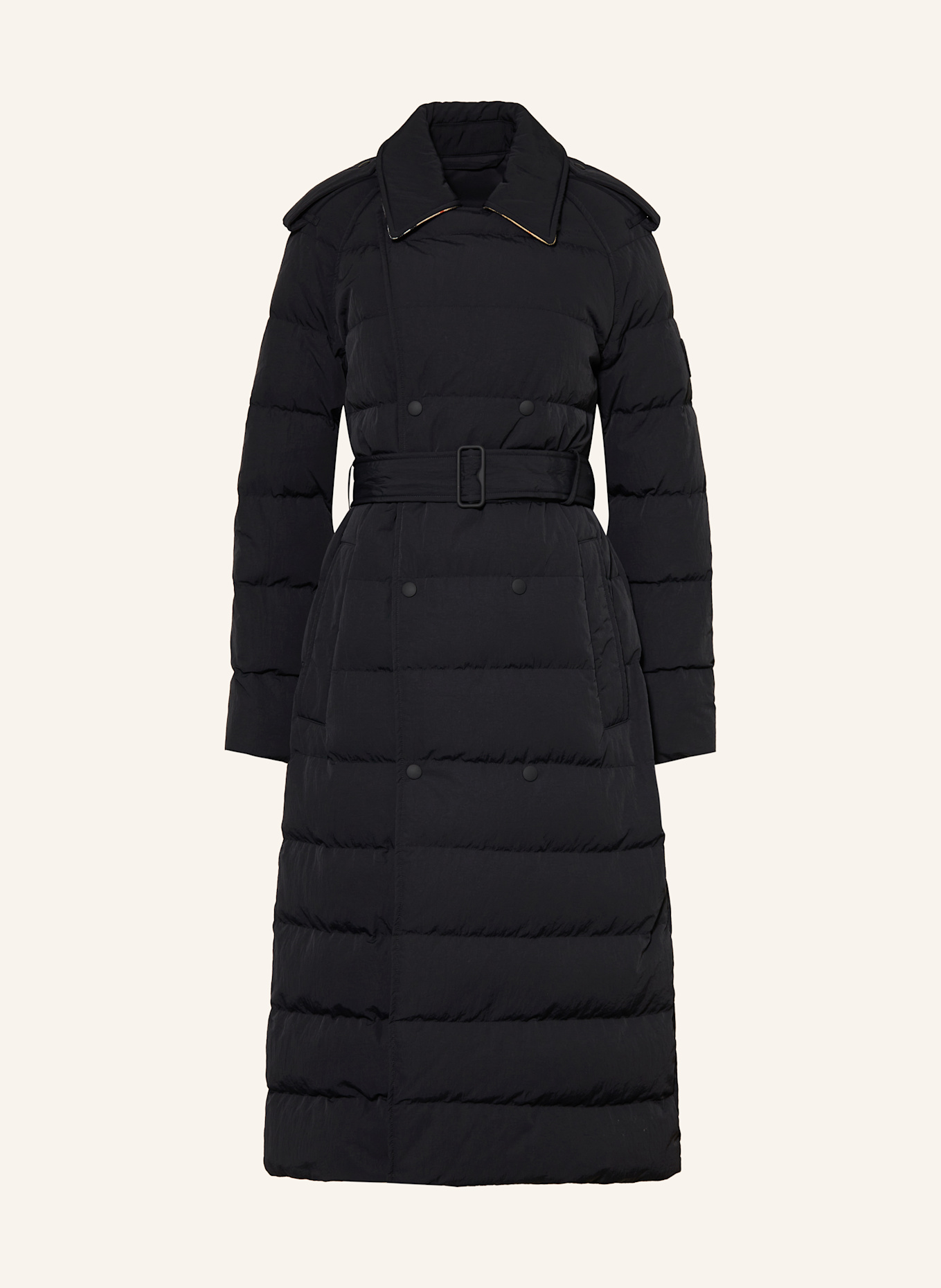 BURBERRY Płaszcz puchowy: CZARNY