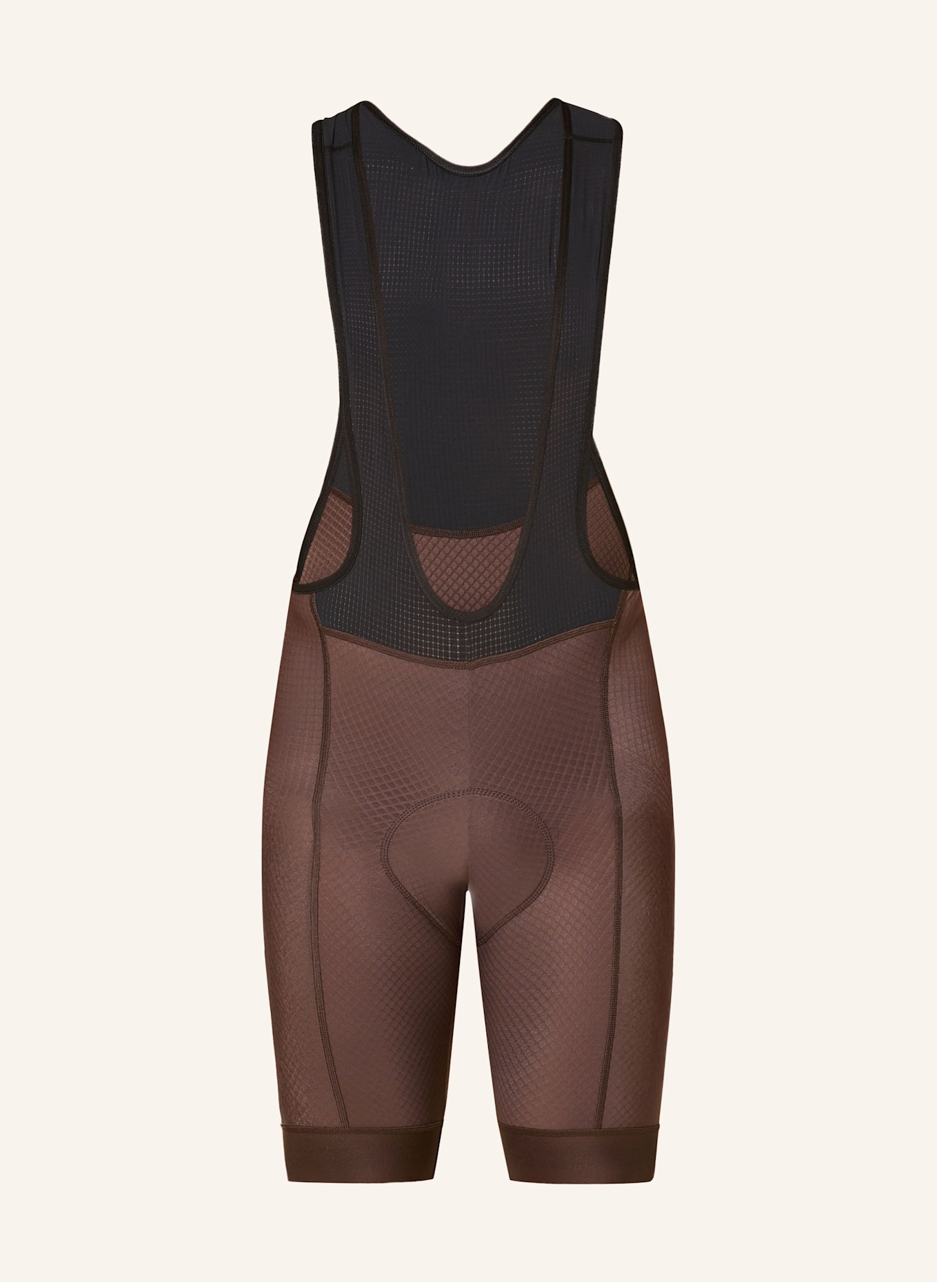 PAS NORMAL STUDIOS Cyklistické kalhoty ESSENTIAL se šlemi a polstrovanou vložkou: HNĚDÁ