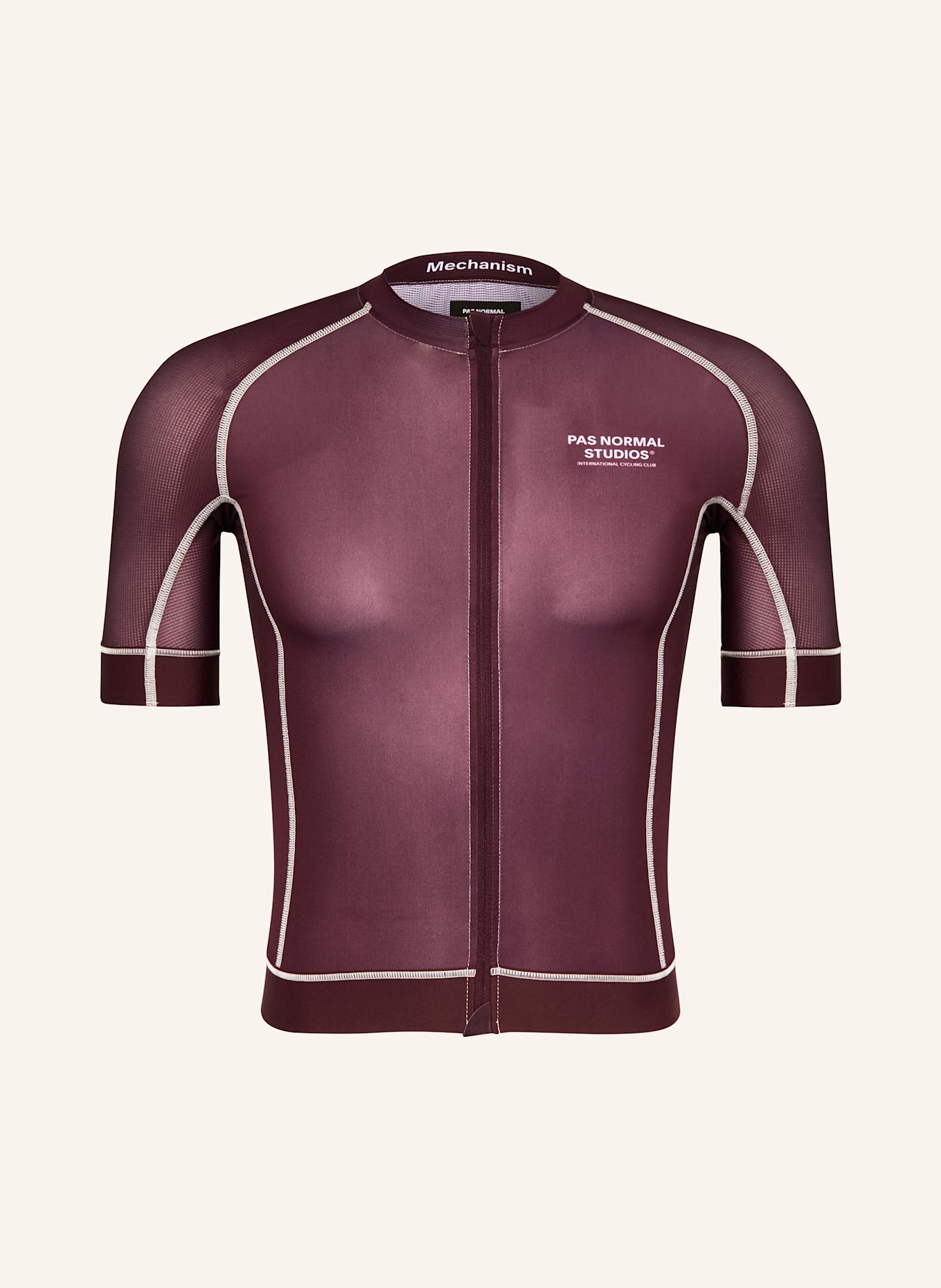 PAS NORMAL STUDIOS Cycling jersey MECHANISM: DARK RED