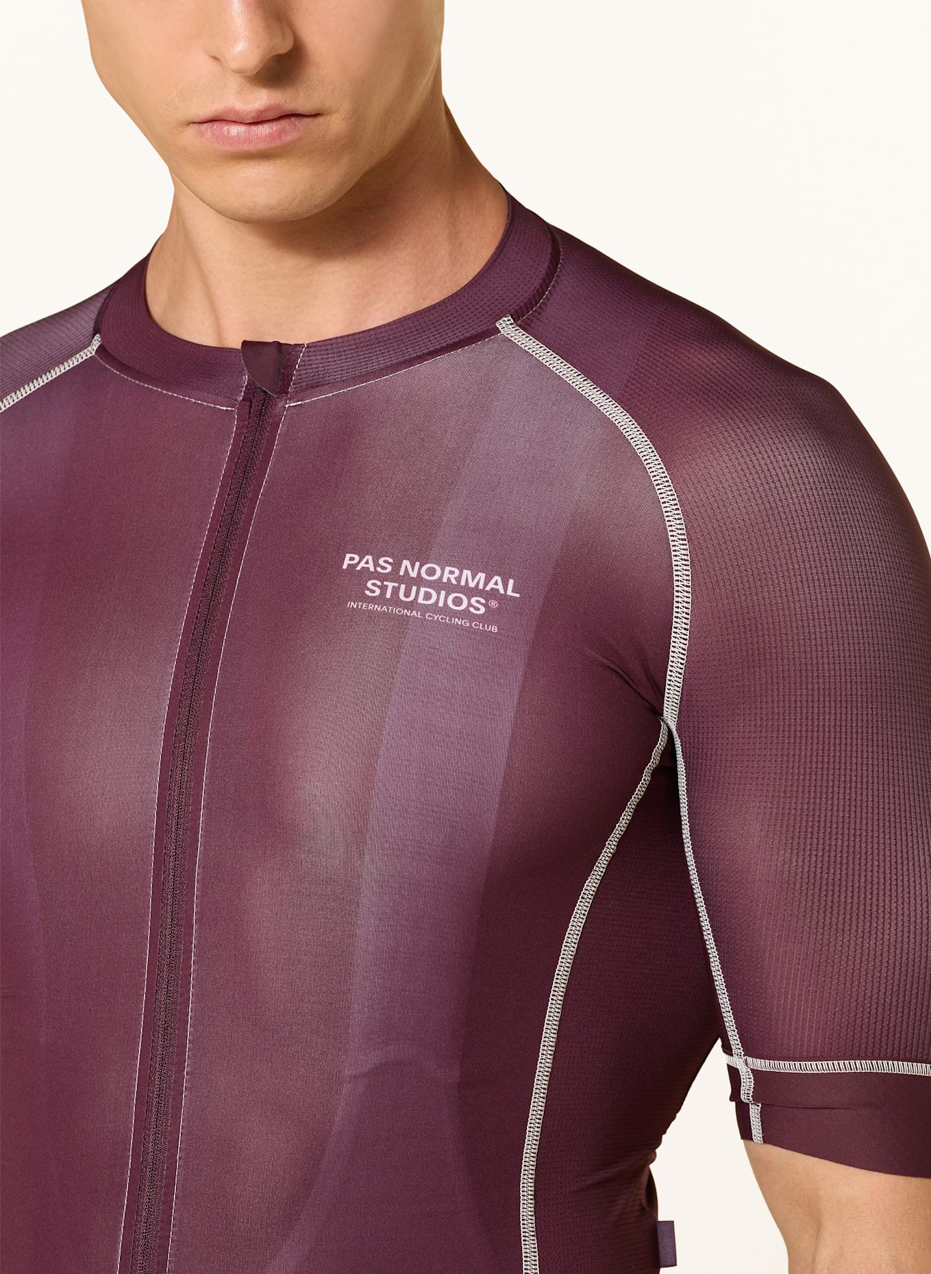 PAS NORMAL STUDIOS Cycling jersey MECHANISM: DARK RED