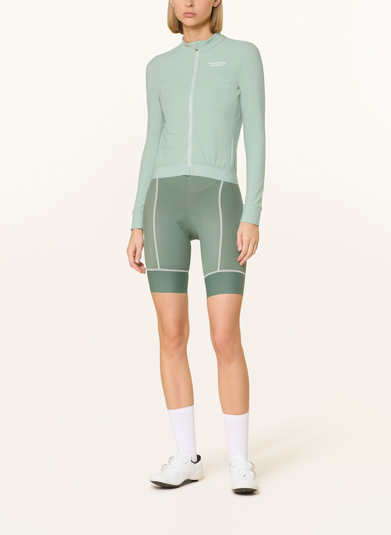 PAS NORMAL STUDIOS Radtrikot ESSENTIAL LONG SLEEVE JERSEY: HELLGRÜN