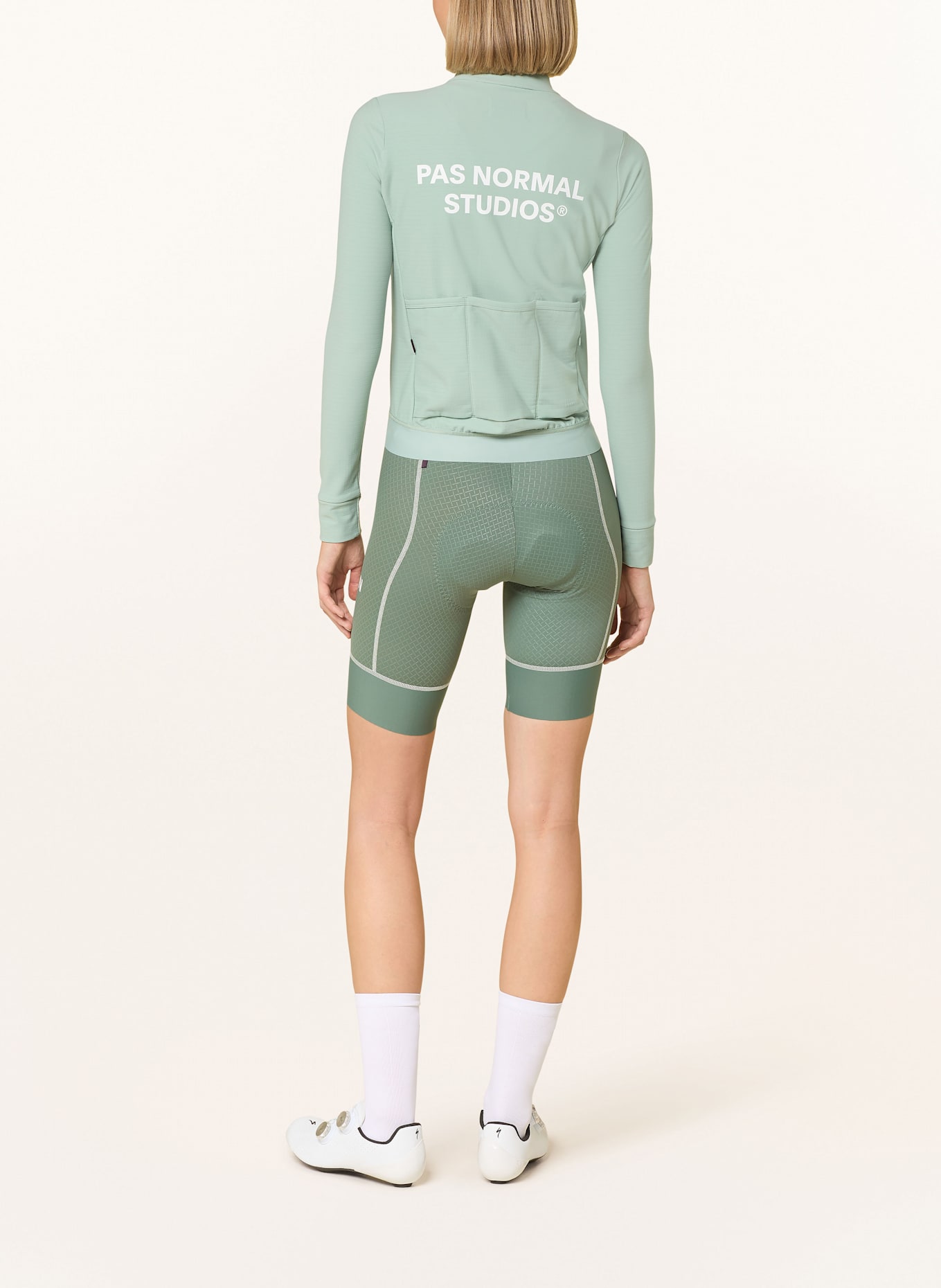 PAS NORMAL STUDIOS Radtrikot ESSENTIAL LONG SLEEVE JERSEY: HELLGRÜN