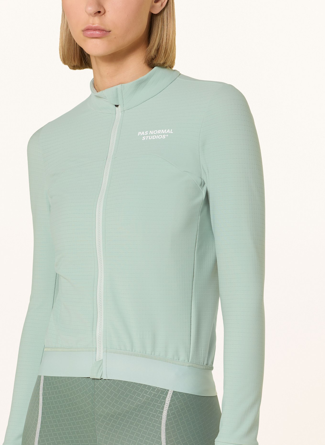 PAS NORMAL STUDIOS Radtrikot ESSENTIAL LONG SLEEVE JERSEY: HELLGRÜN