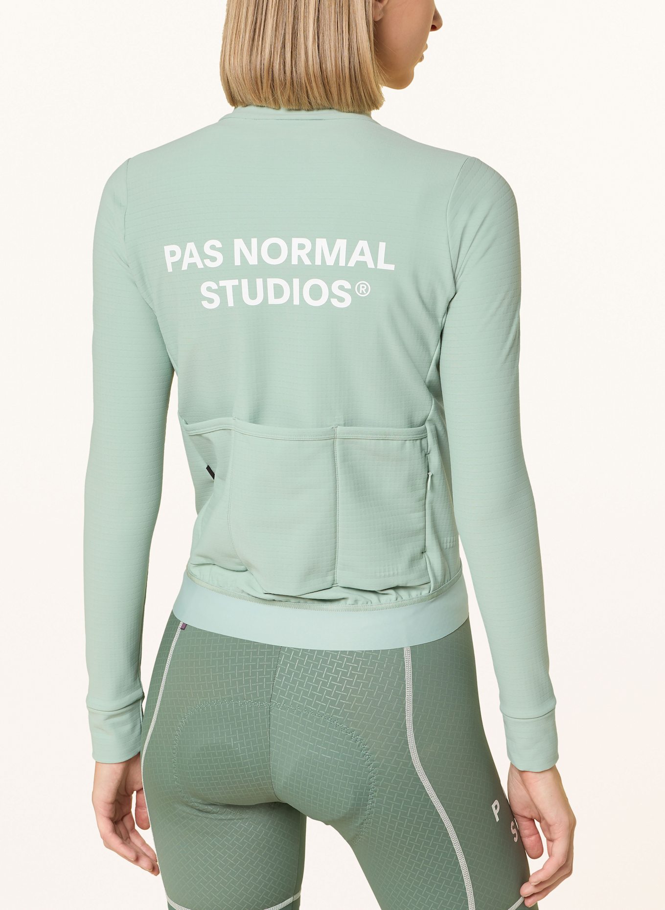 PAS NORMAL STUDIOS Radtrikot ESSENTIAL LONG SLEEVE JERSEY: HELLGRÜN