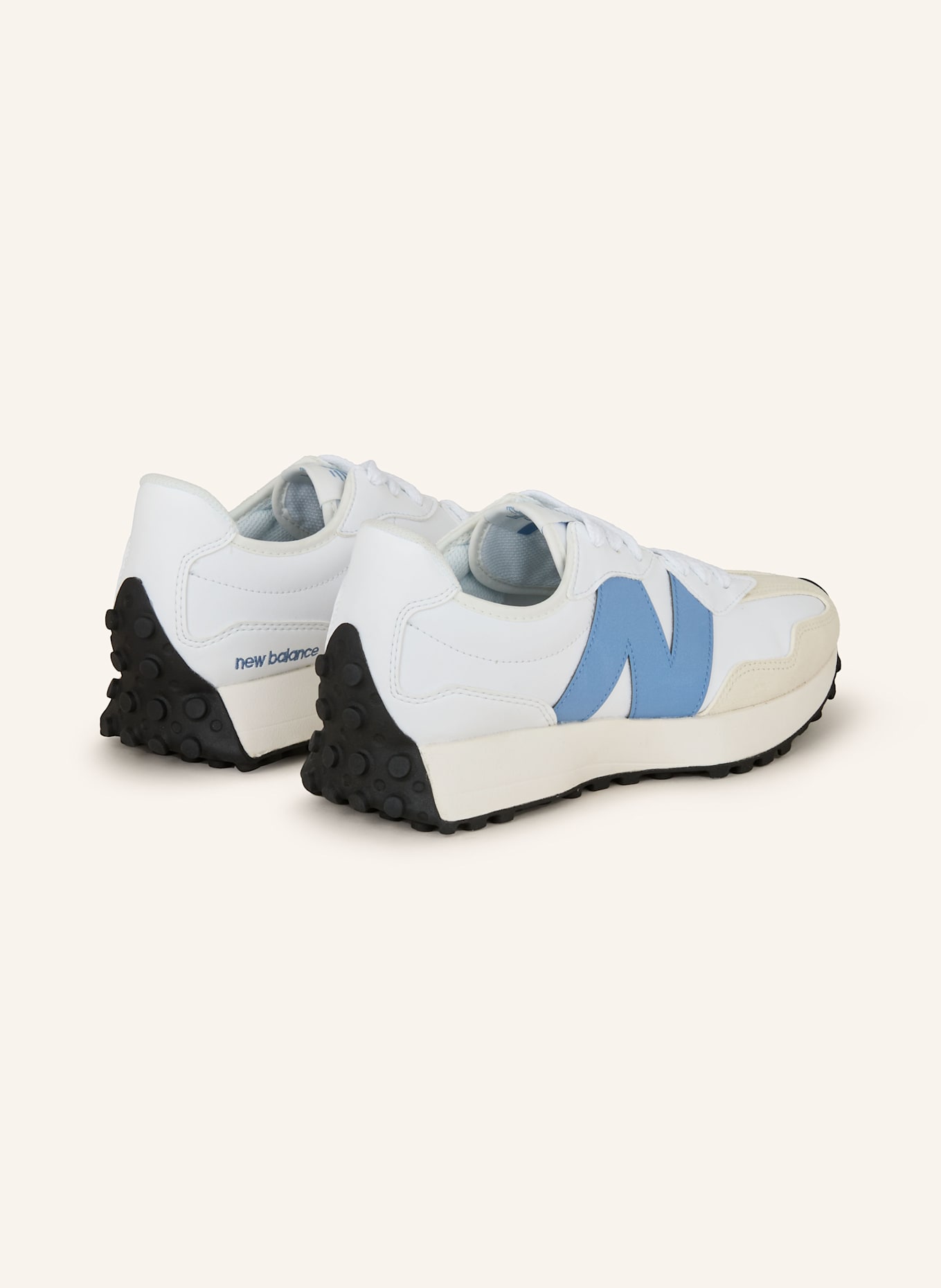 new balance Sneaker 327 V1: WEISS/ ECRU/ HELLBLAU