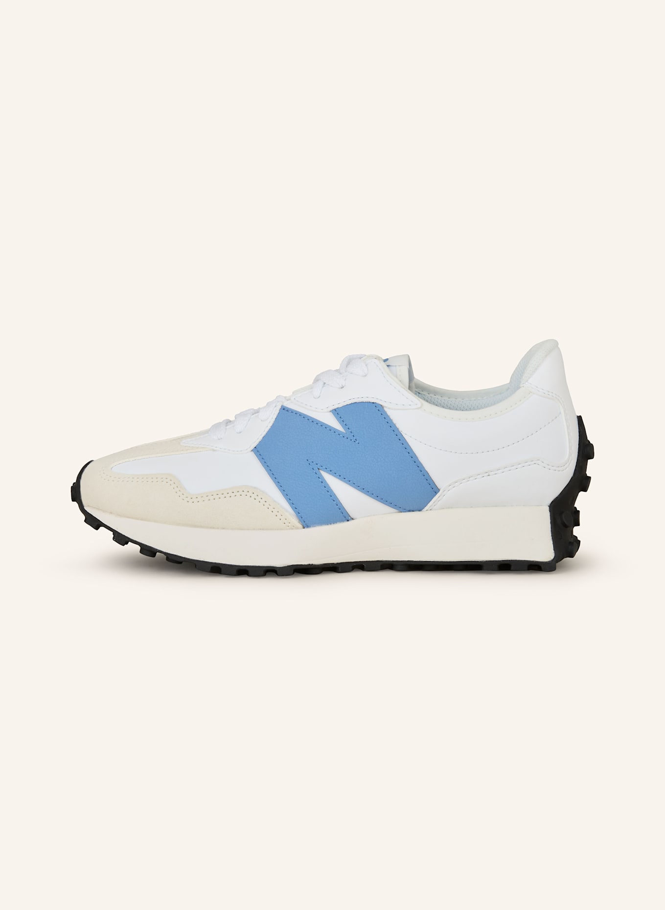 new balance Sneaker 327 V1: WEISS/ ECRU/ HELLBLAU