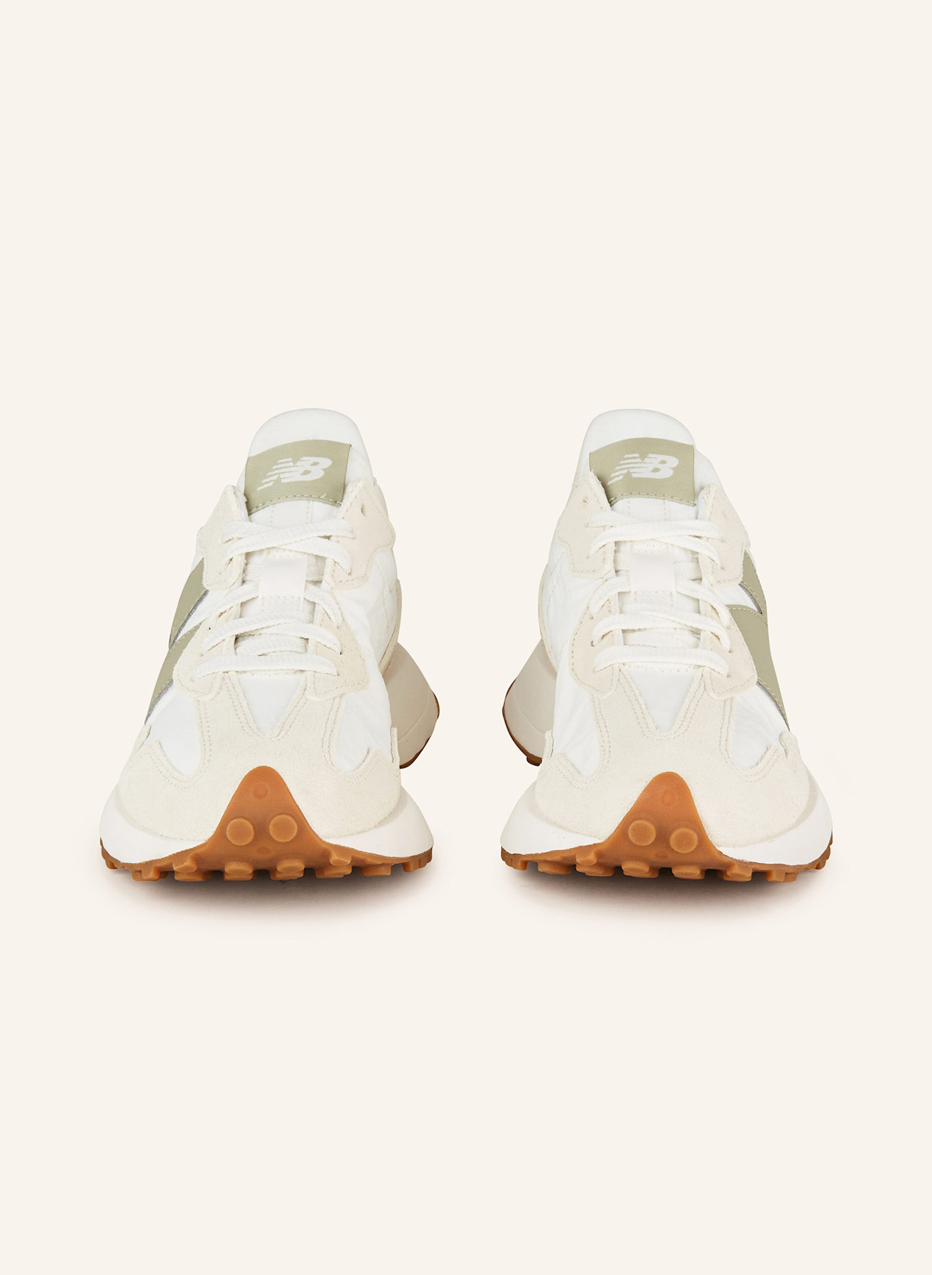 new balance Sneaker 327: WEISS / CREME / OLIV