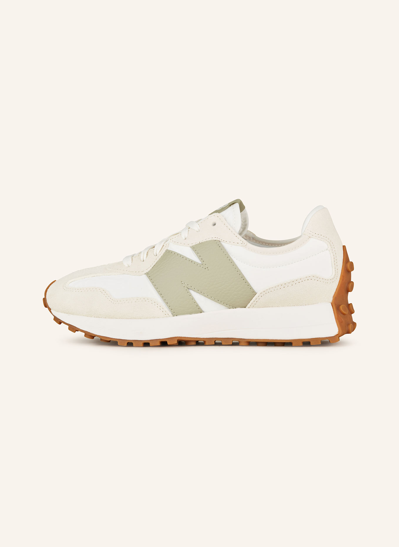new balance Sneaker 327: WEISS / CREME / OLIV