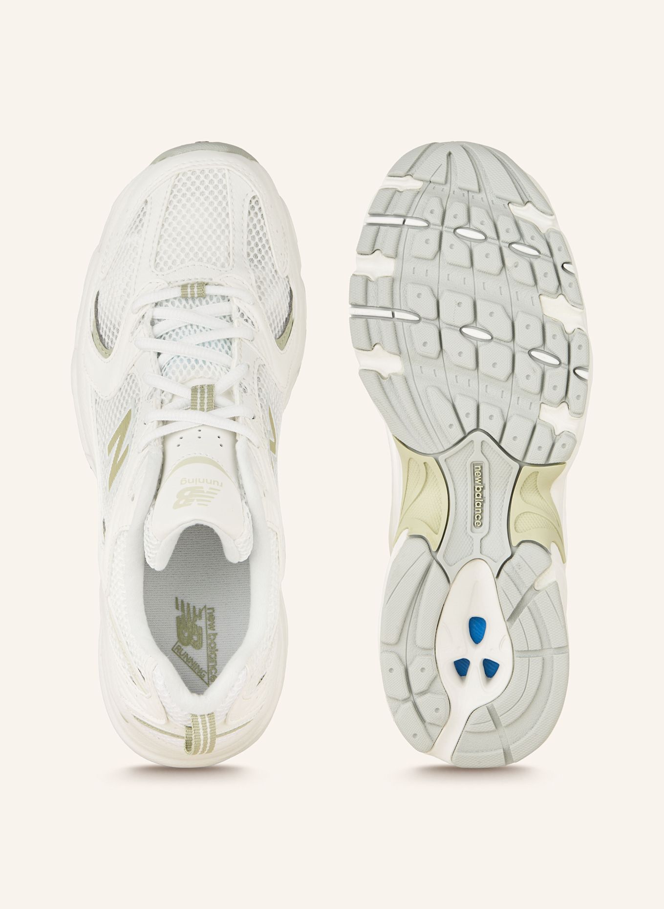 new balance Sneaker 530: WEISS/ HELLBLAU