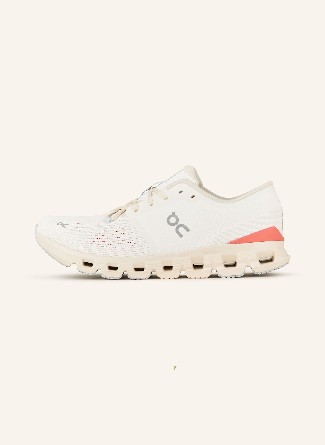 On CLOUD X4 fitness shoes: 3297 IVORY | SALMON