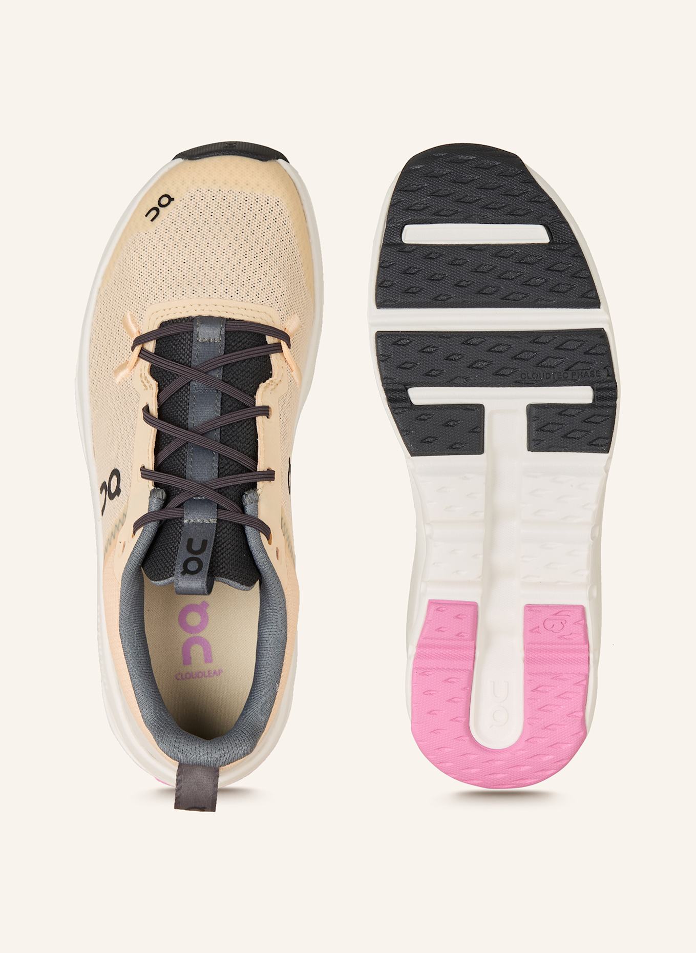 On Sneaker CLOUDLEAP: CREME