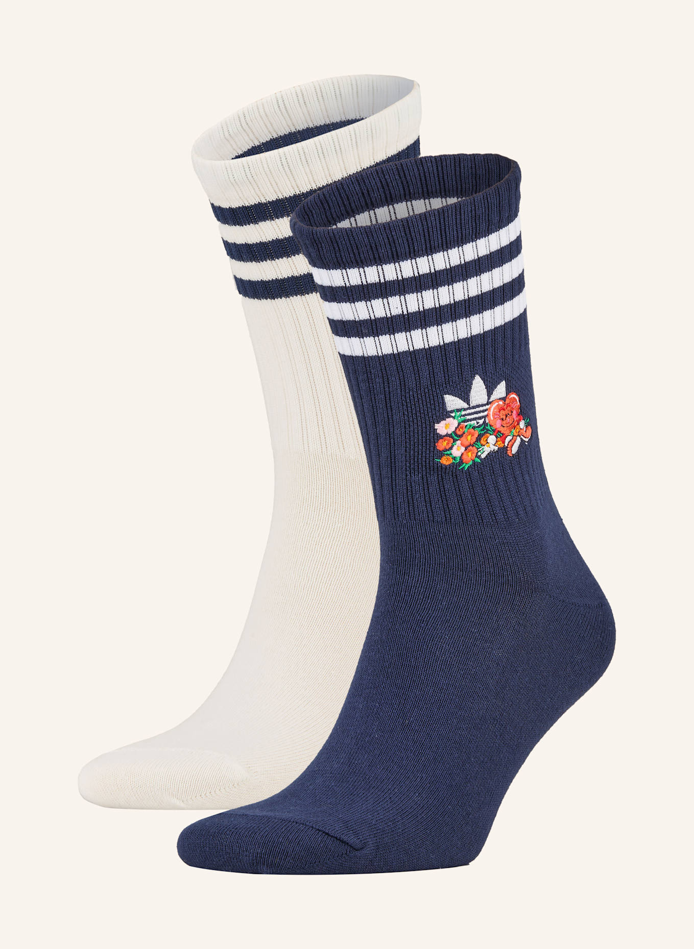adidas Originals 2er-Pack Socken ADIDAS ORIGINALS × MADE BY NELSON CREW: WHITE/NINDIG