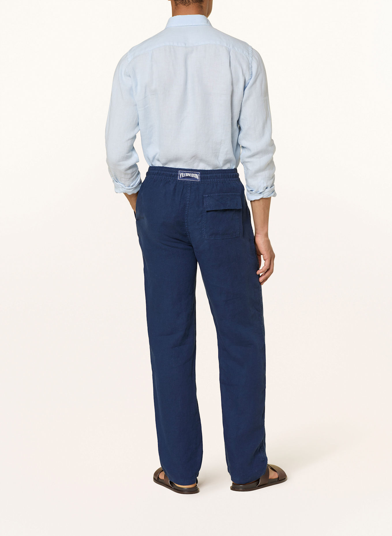 VILEBREQUIN Leinenhose PACHA : DUNKELBLAU