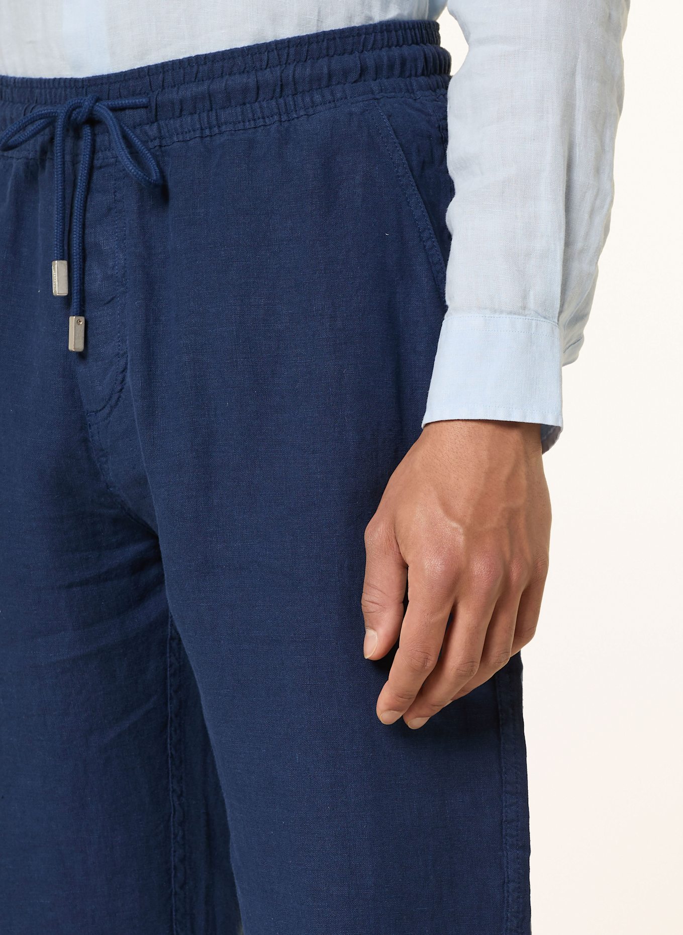 VILEBREQUIN Leinenhose PACHA : DUNKELBLAU
