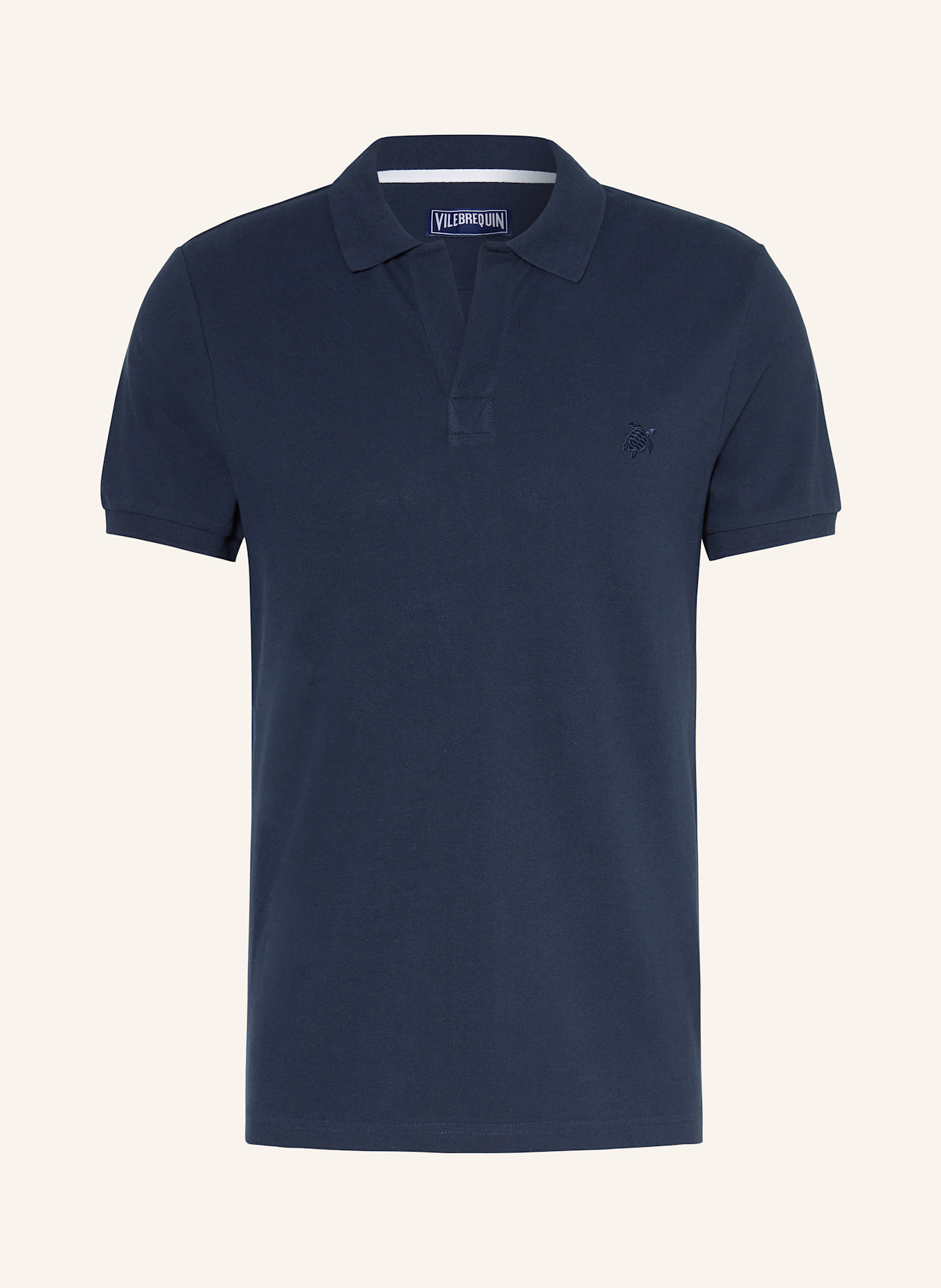 VILEBREQUIN Piqué-Poloshirt PALATIN: DUNKELBLAU