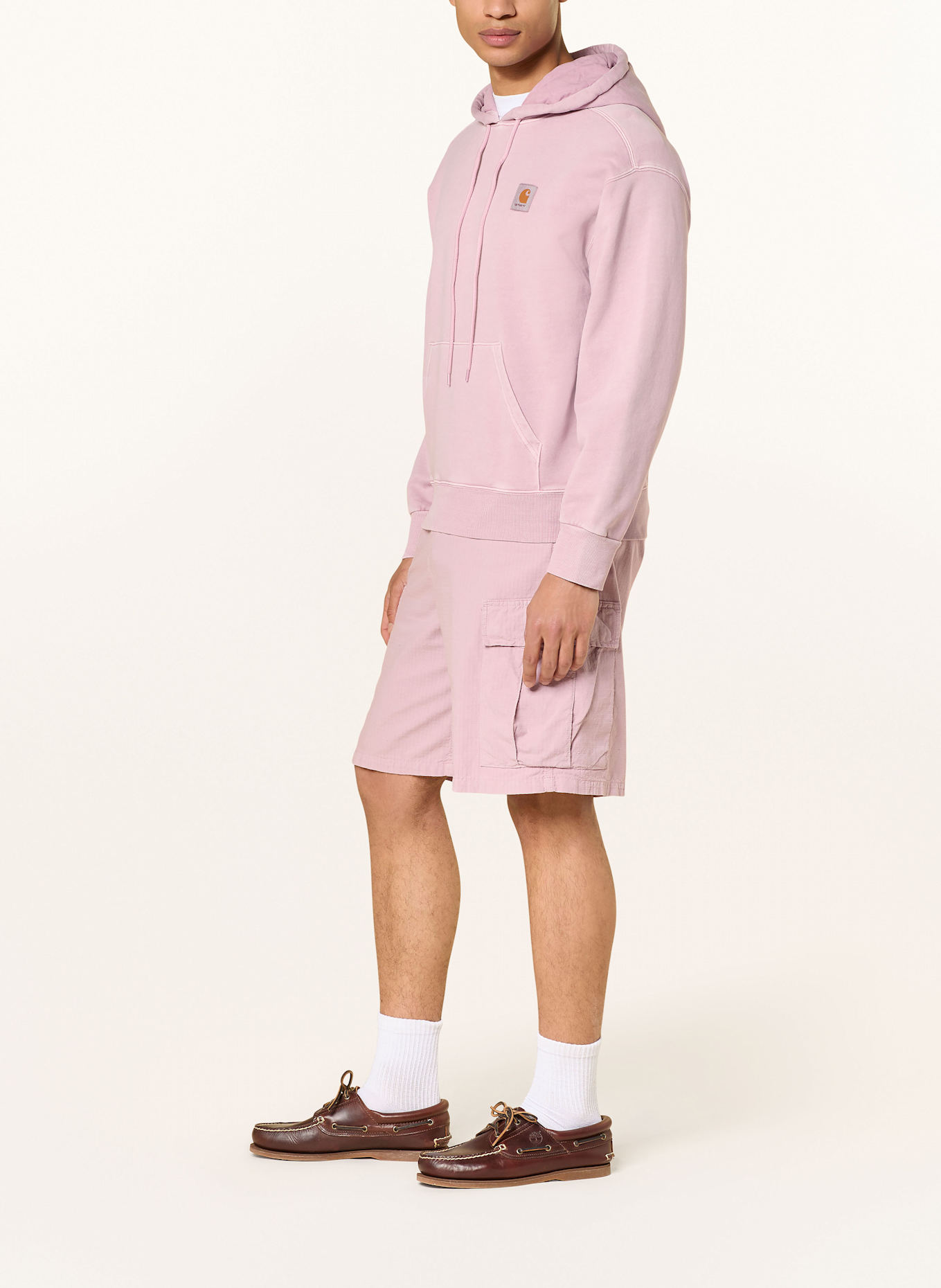 carhartt WIP Bluza z kapturem NELSON: BLADORÓŻOWY