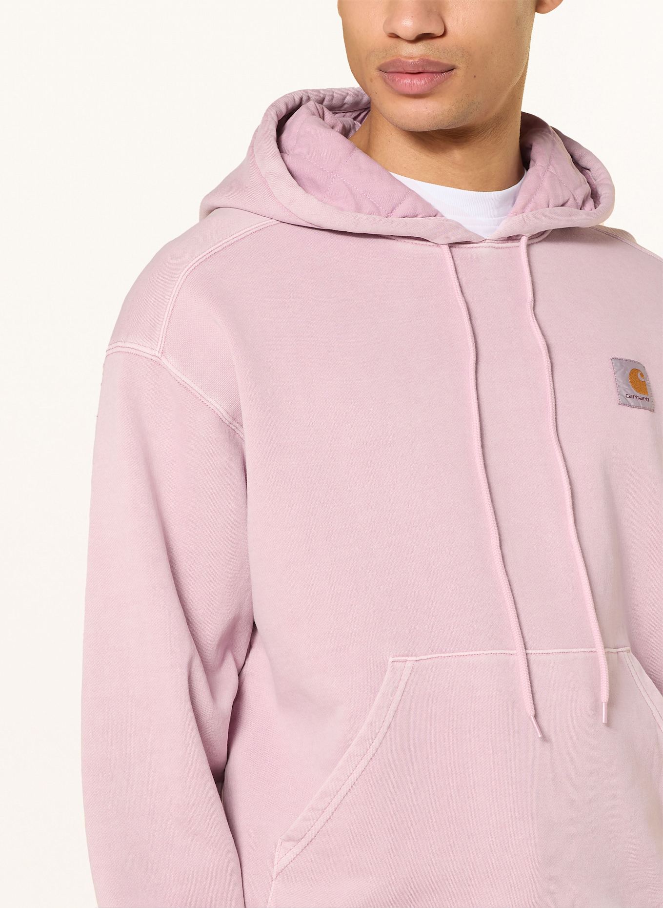 carhartt WIP Bluza z kapturem NELSON: BLADORÓŻOWY