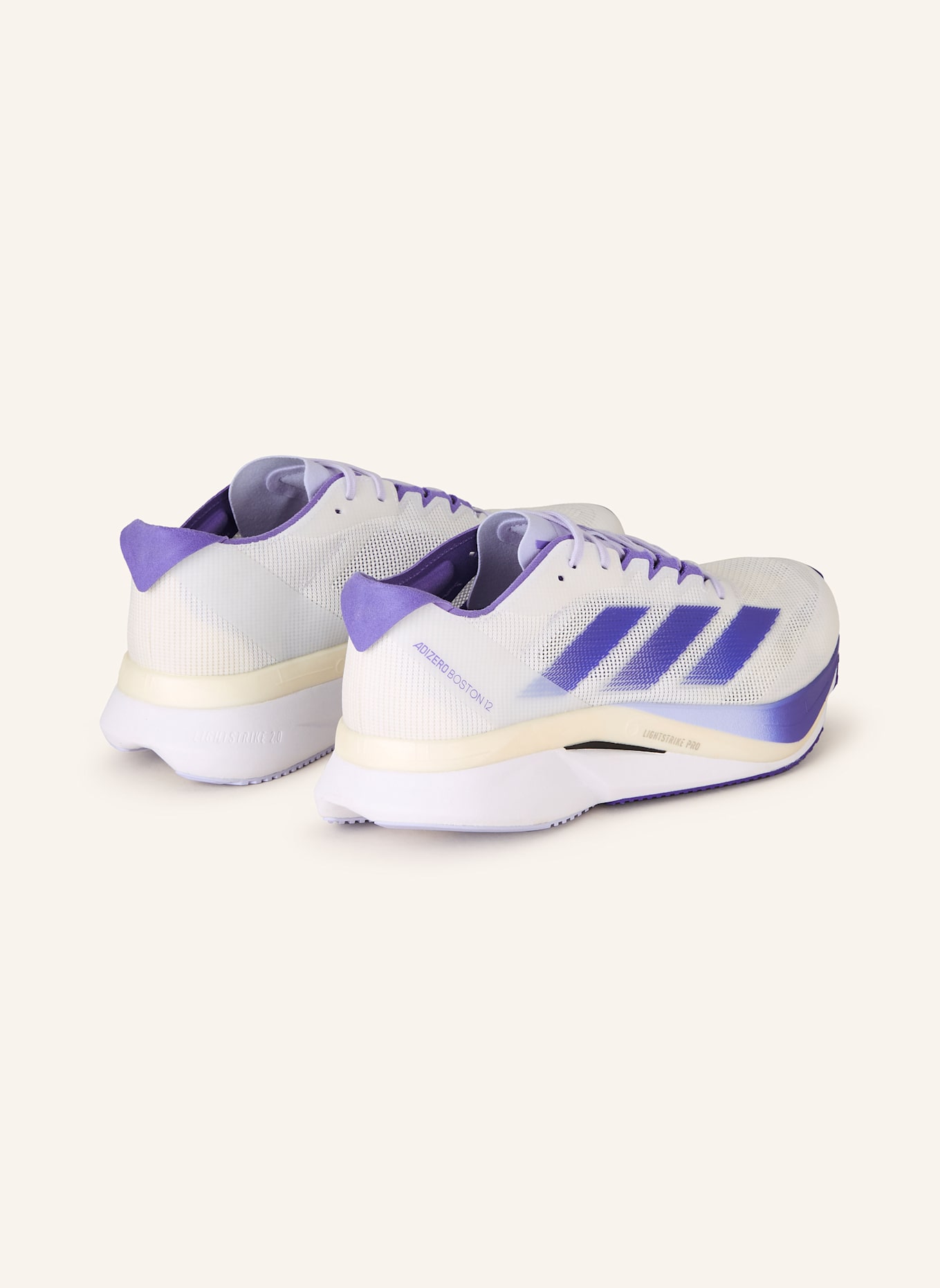 adidas Laufschuhe ADIZERO BOSTON 12: ECRU/ LILA