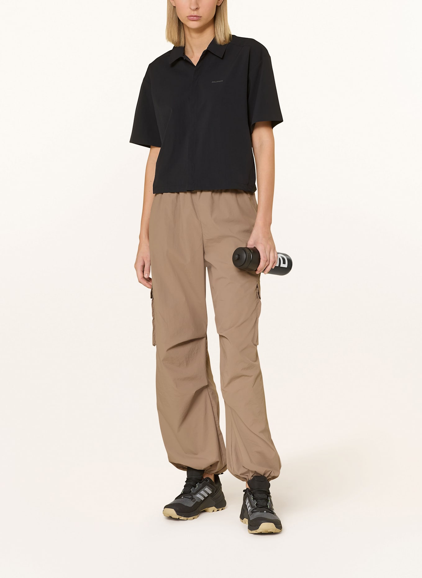SALOMON Outdoor-Bluse XPLRATION: SCHWARZ