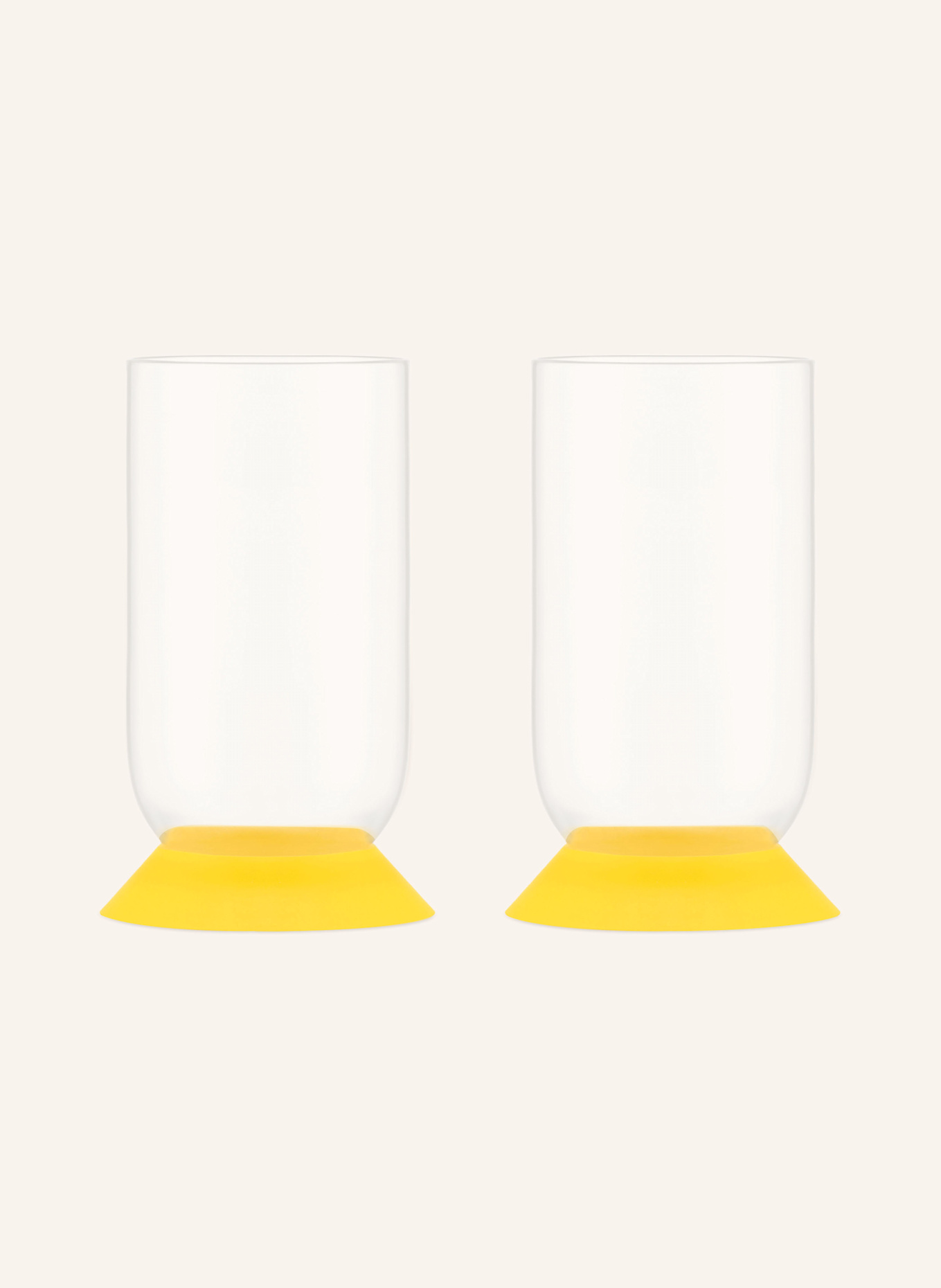 bodum Szklanki do piwa OKTETT, 2 szt.: BIAŁY / ŻÓŁTY