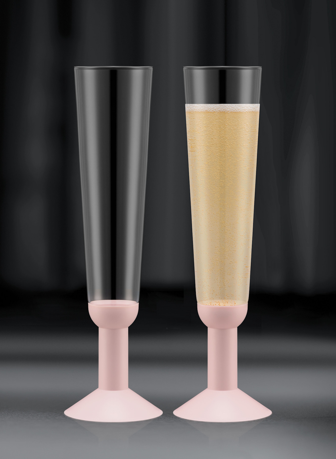 bodum Kieliszki do szampana, 2 szt.: JASNORÓŻOWY / JASNOZIELONY / NIEBIESKI